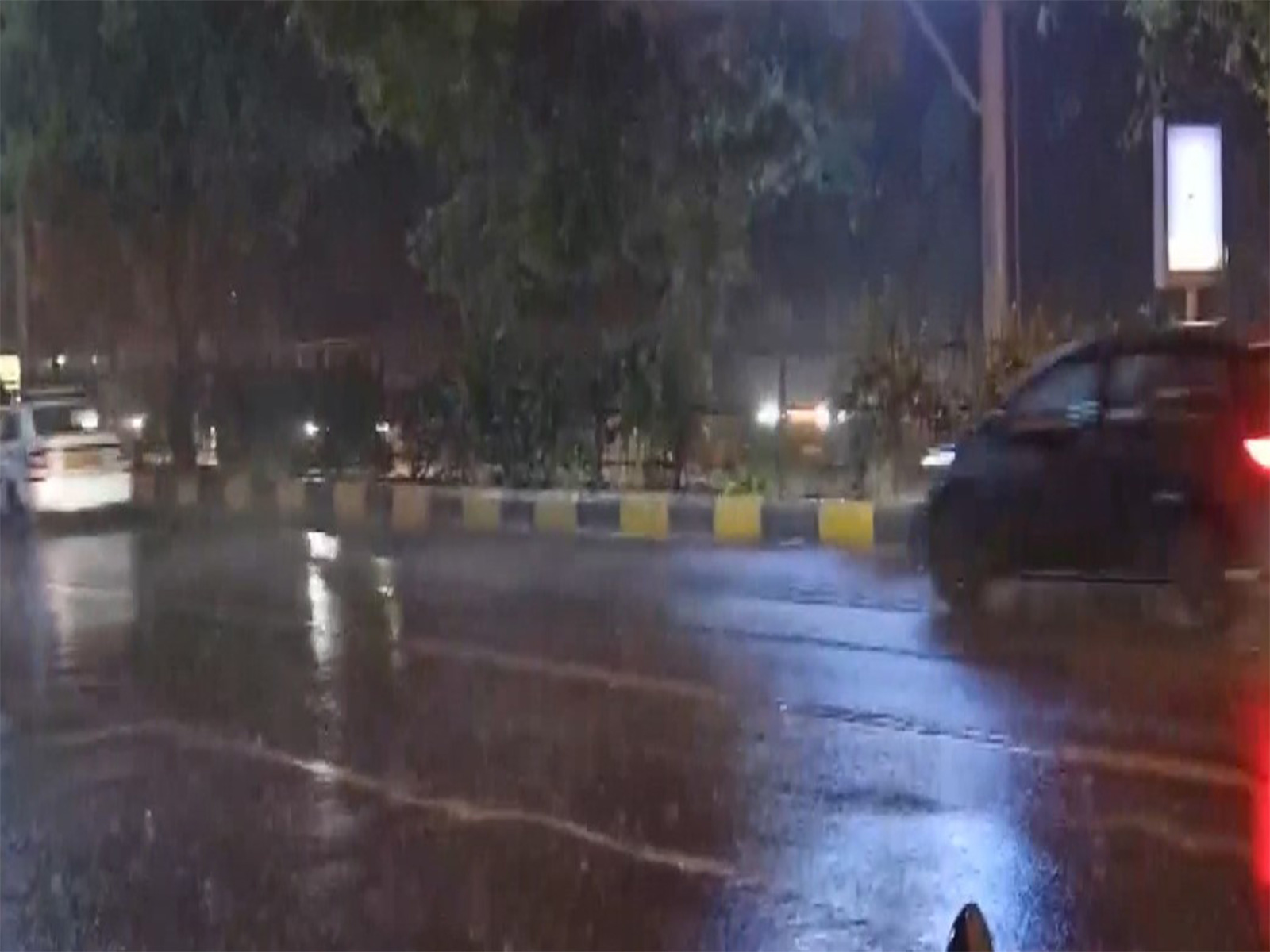 Rainfall in Delhi (Photo/ANI)