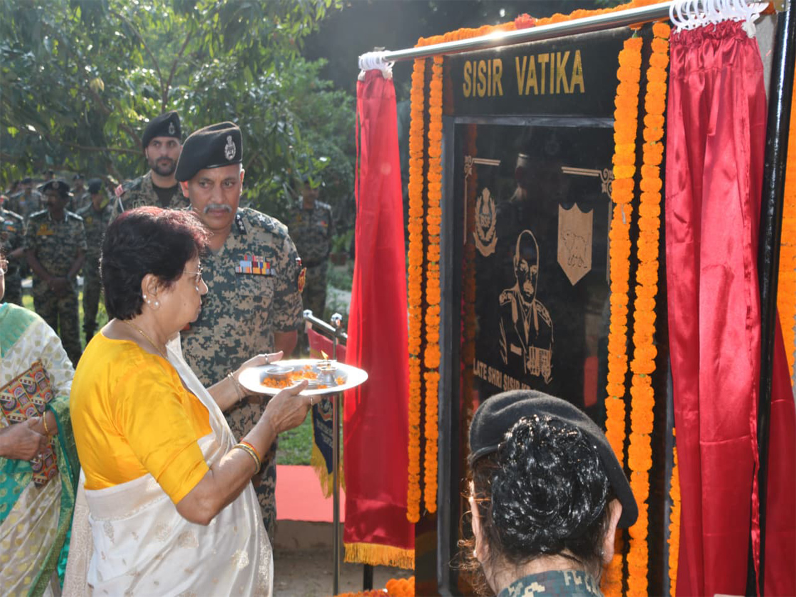 BSF inaugurates 'Sisir Vatika' (Photo/ANI)