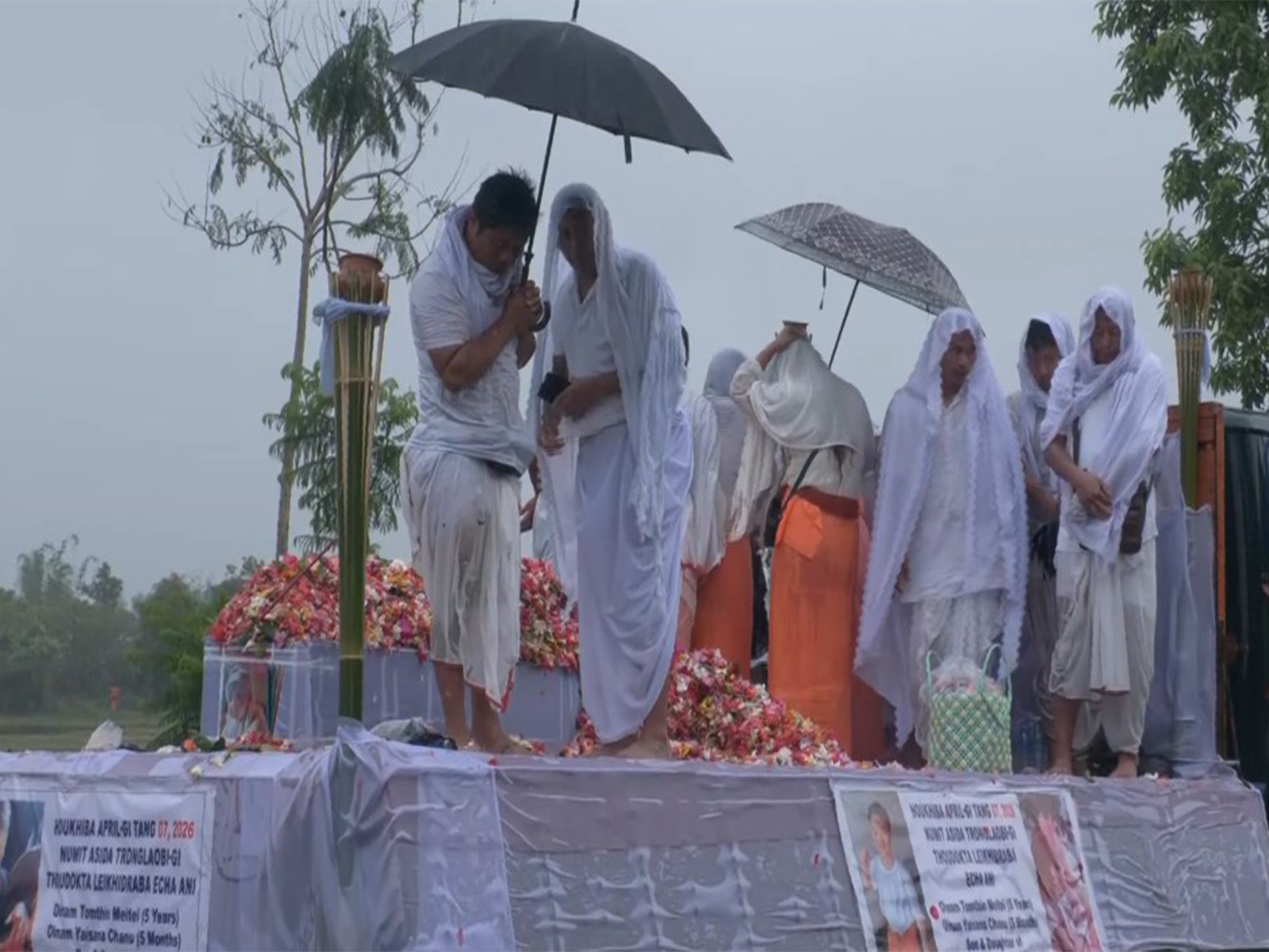 Visuals from the funeral of two victims (Photo/ANI)