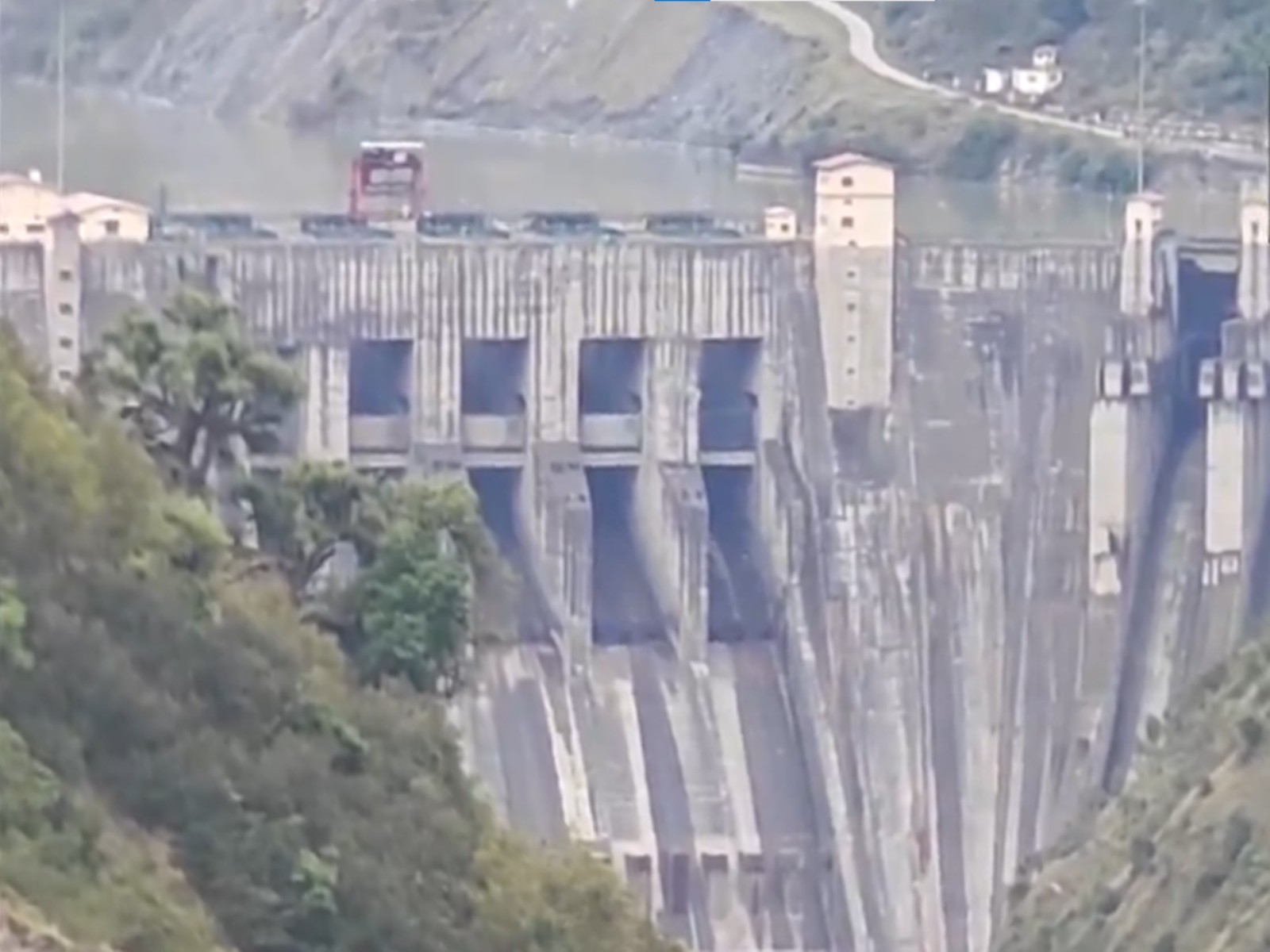 Visuals from Ramban's Baglihar Dam on the Chenab River (Photo/ANI)