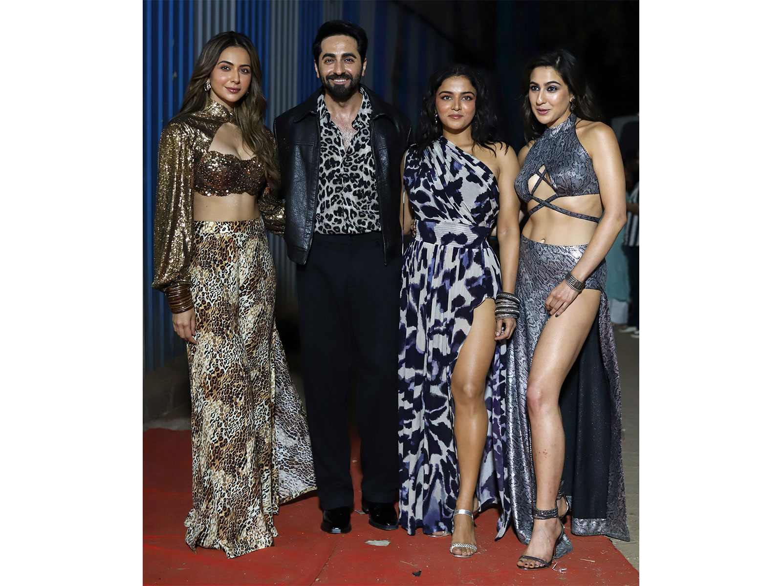 Rakul Preet Singh, Ayushmann Khurrana, Wamiqa Gabbi, Sara Ali Khan (Photo/ANI)