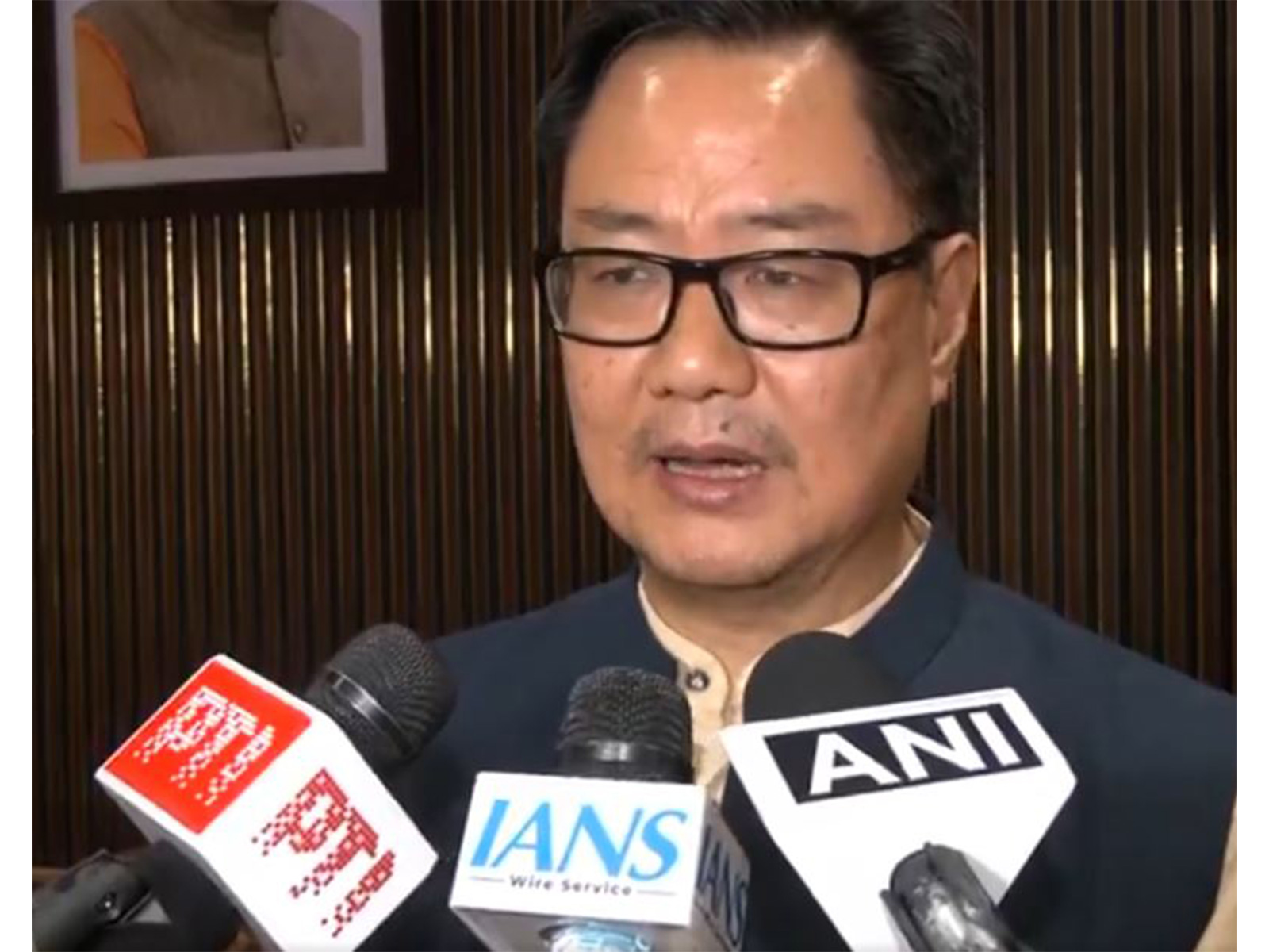Union Minister of Minority Affairs Kiren Rijiju (Photo/ANI)