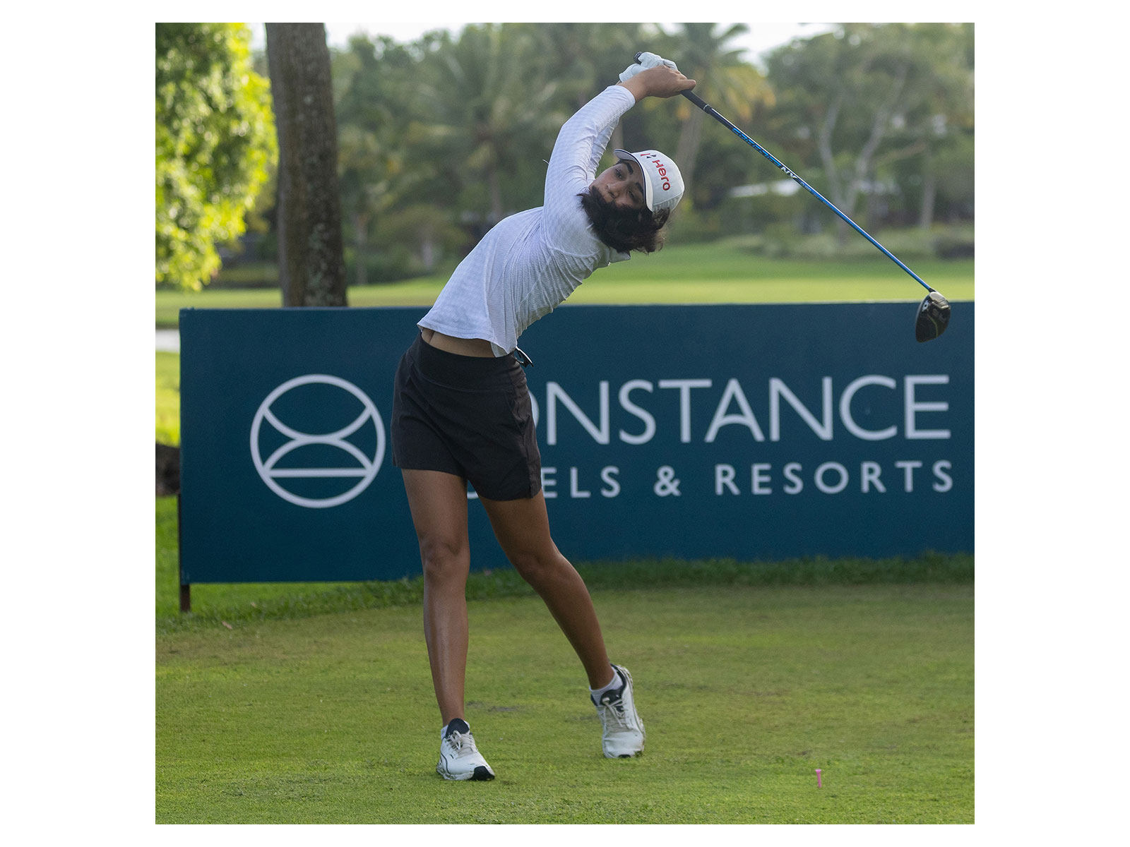 India golfer Diksha Dagar in action during MCB Ladies Classic (Image: LET)