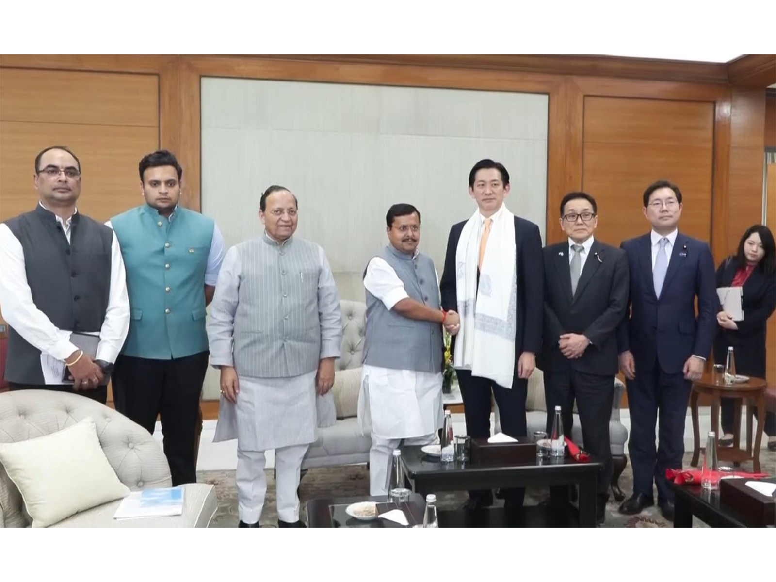 Japanese delegation meets BJP National President Nitin Nabin (Photo/ANI)