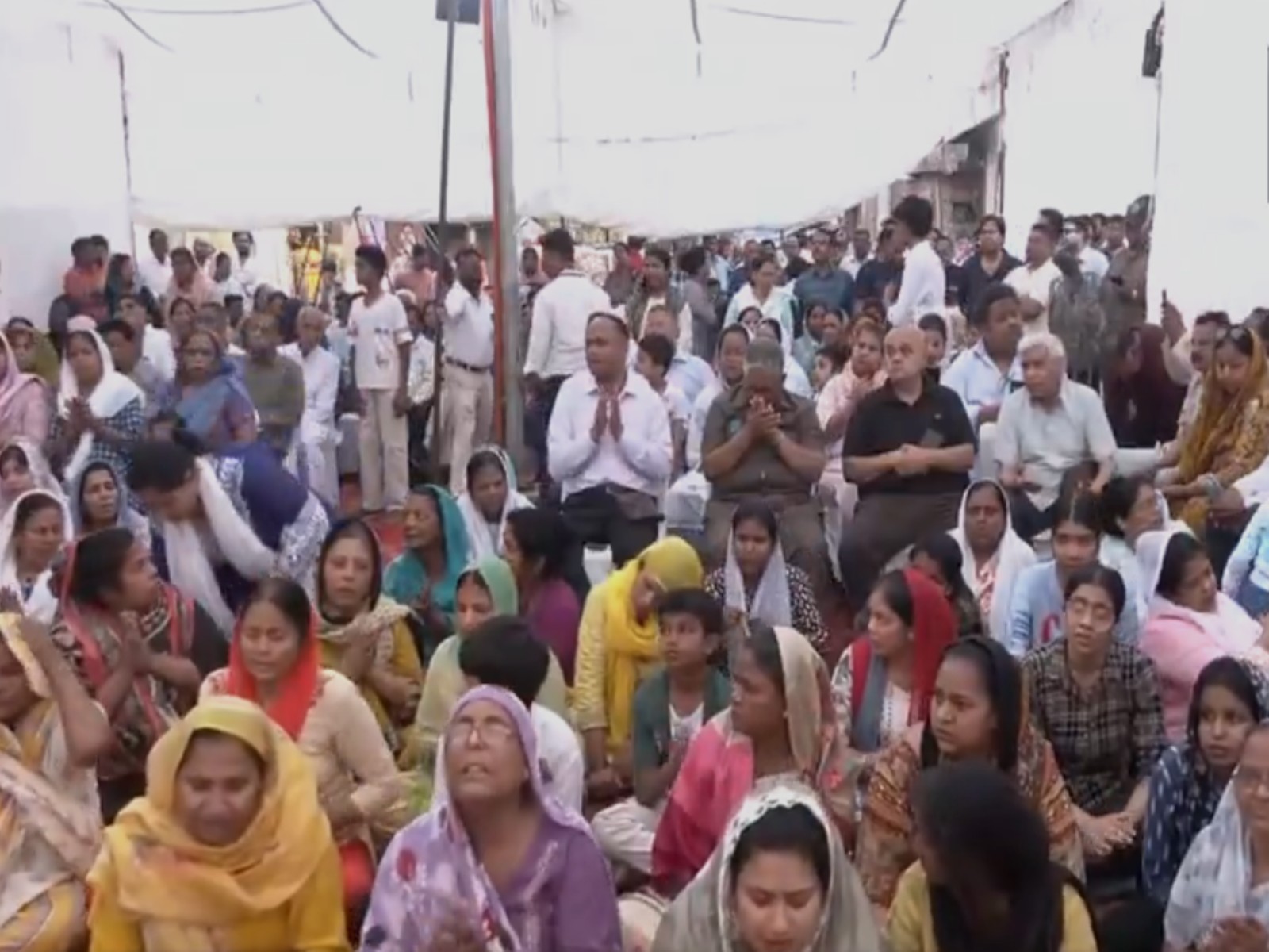 Condolences and prayers offered by families of the deceased (Photo/ANI)