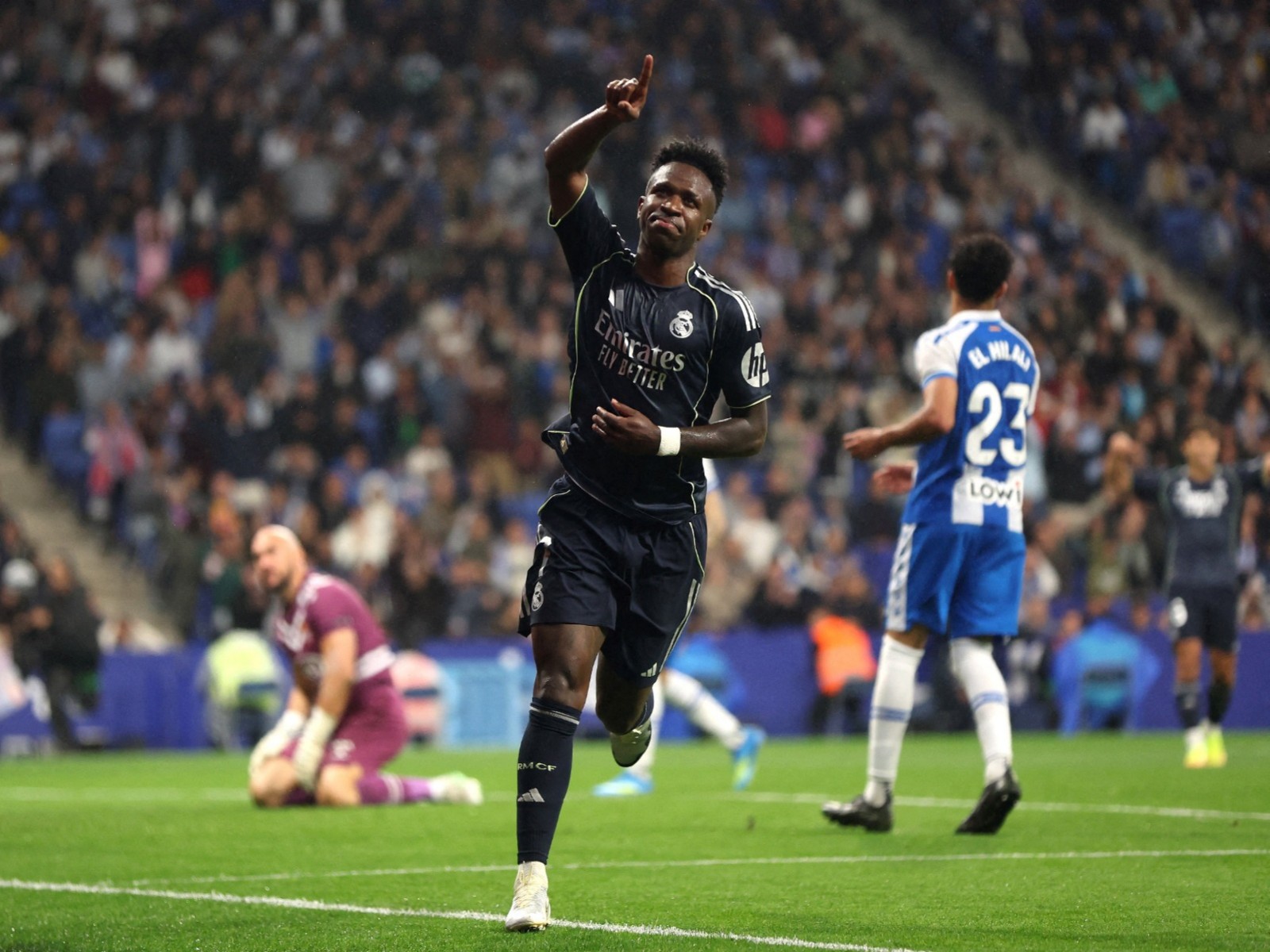 Real Madrid's Vinicius Junior celebrating (Photo: Reuters)
