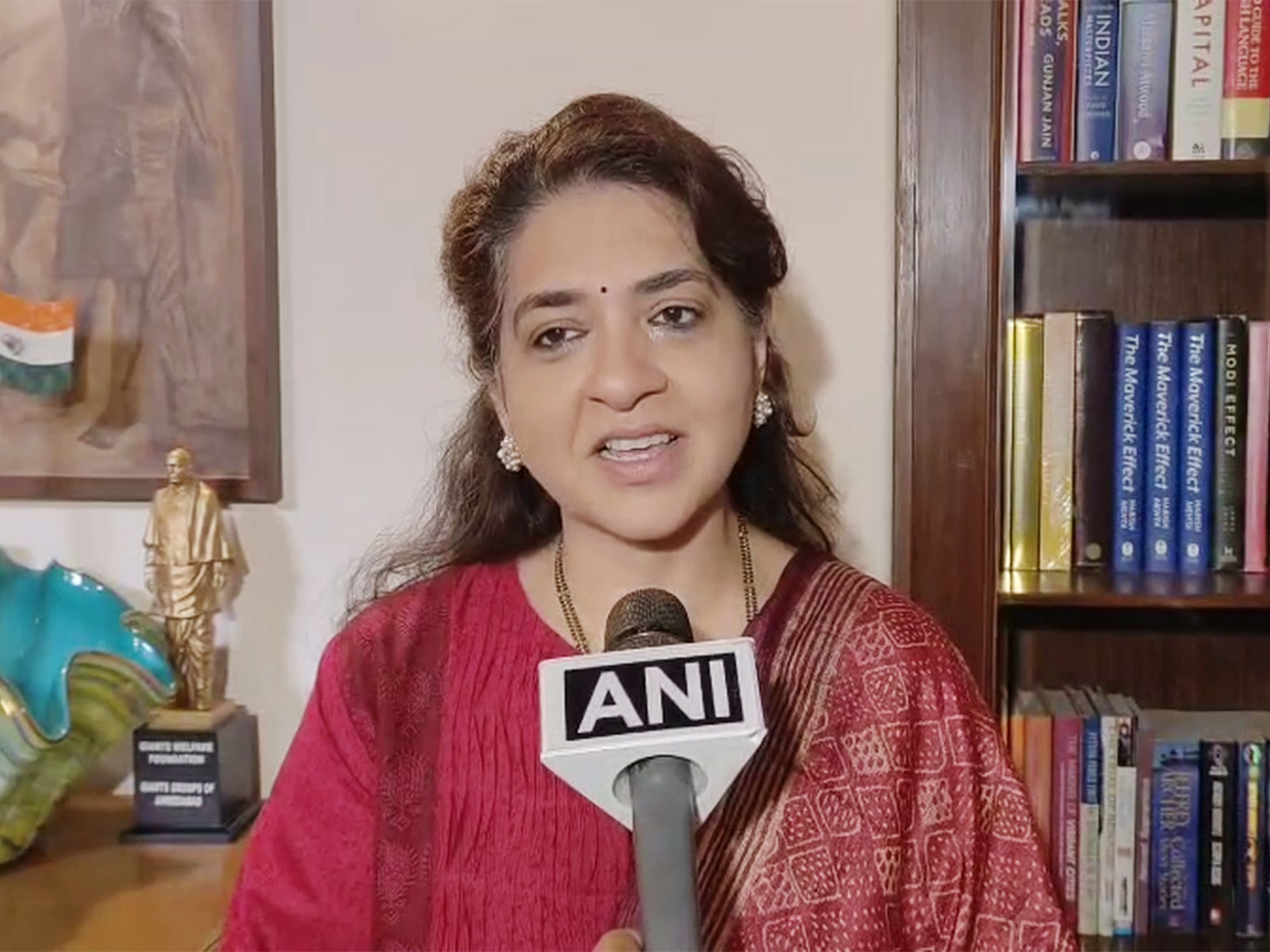 Shiv Sena leader Shaina NC (Photo/ANI)