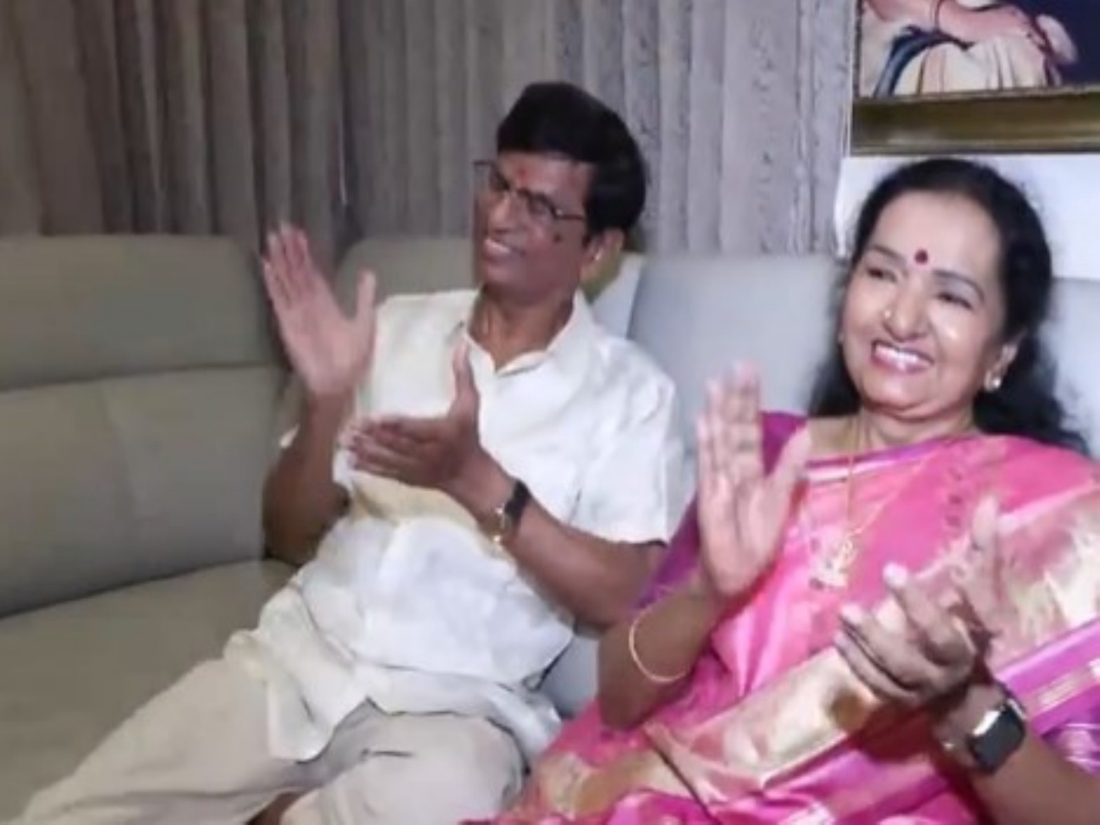 Vijay's parents (Photo/ANI)
