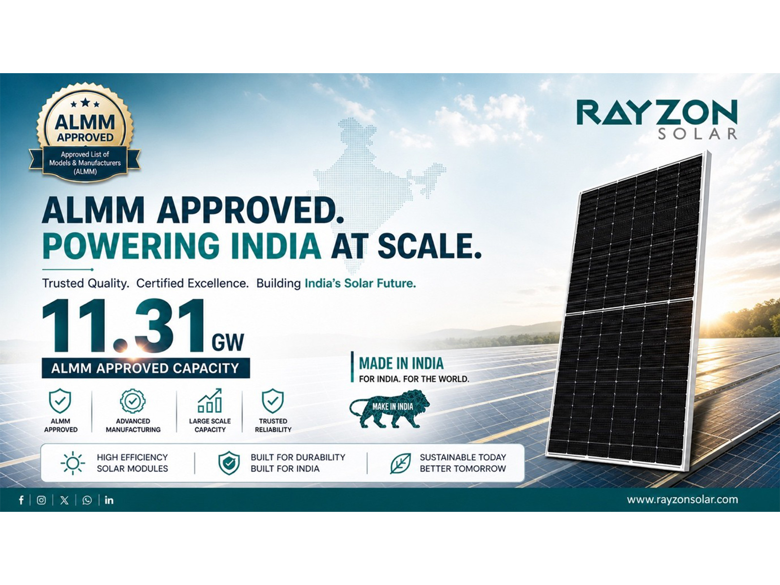 ALMM 2026: Validating Scale and Strengthening RAYZON Solar's Manufacturing Leadership