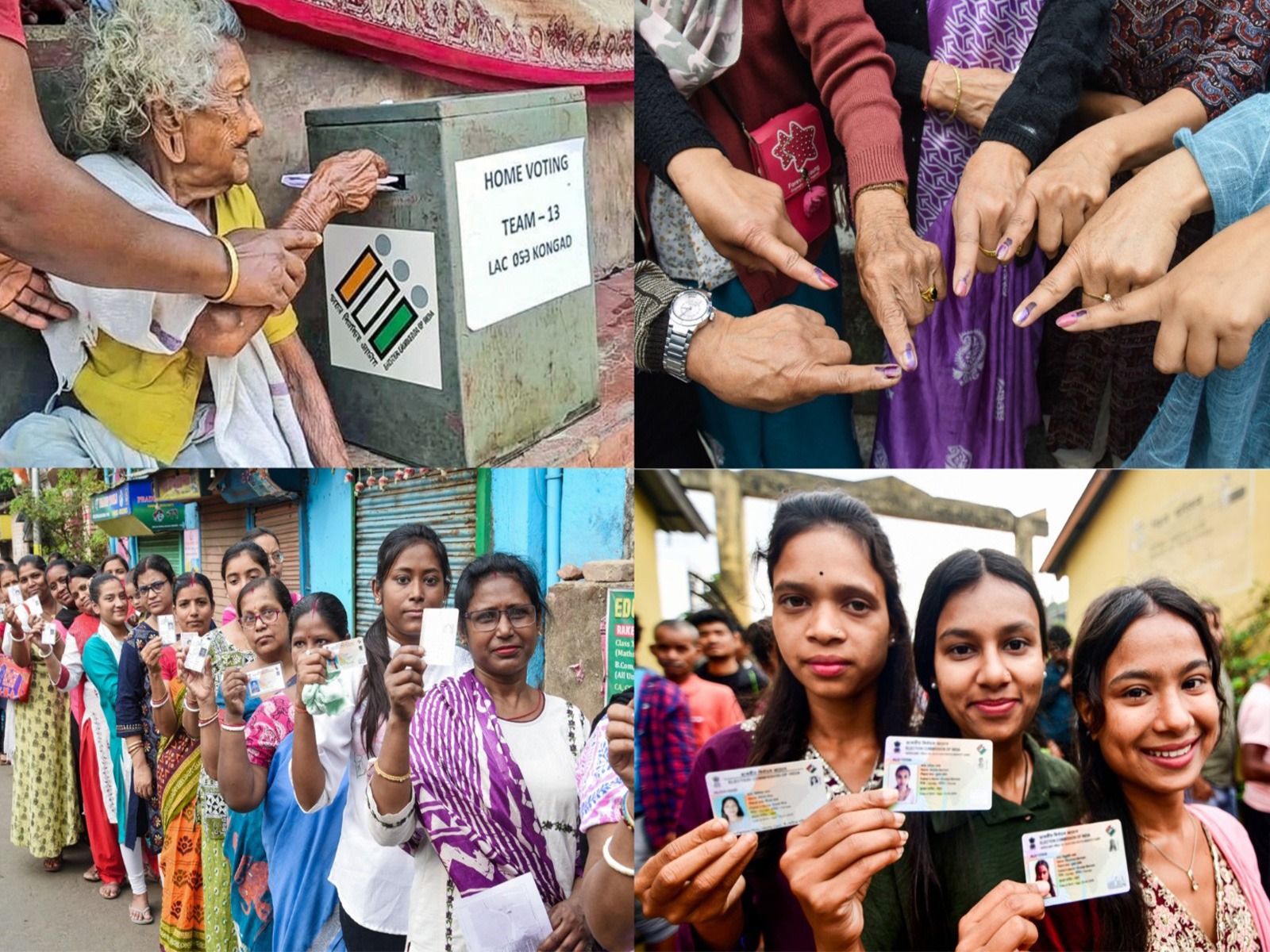 Voters took part in assembly polls with enthusiasm (Photo: ANI)  