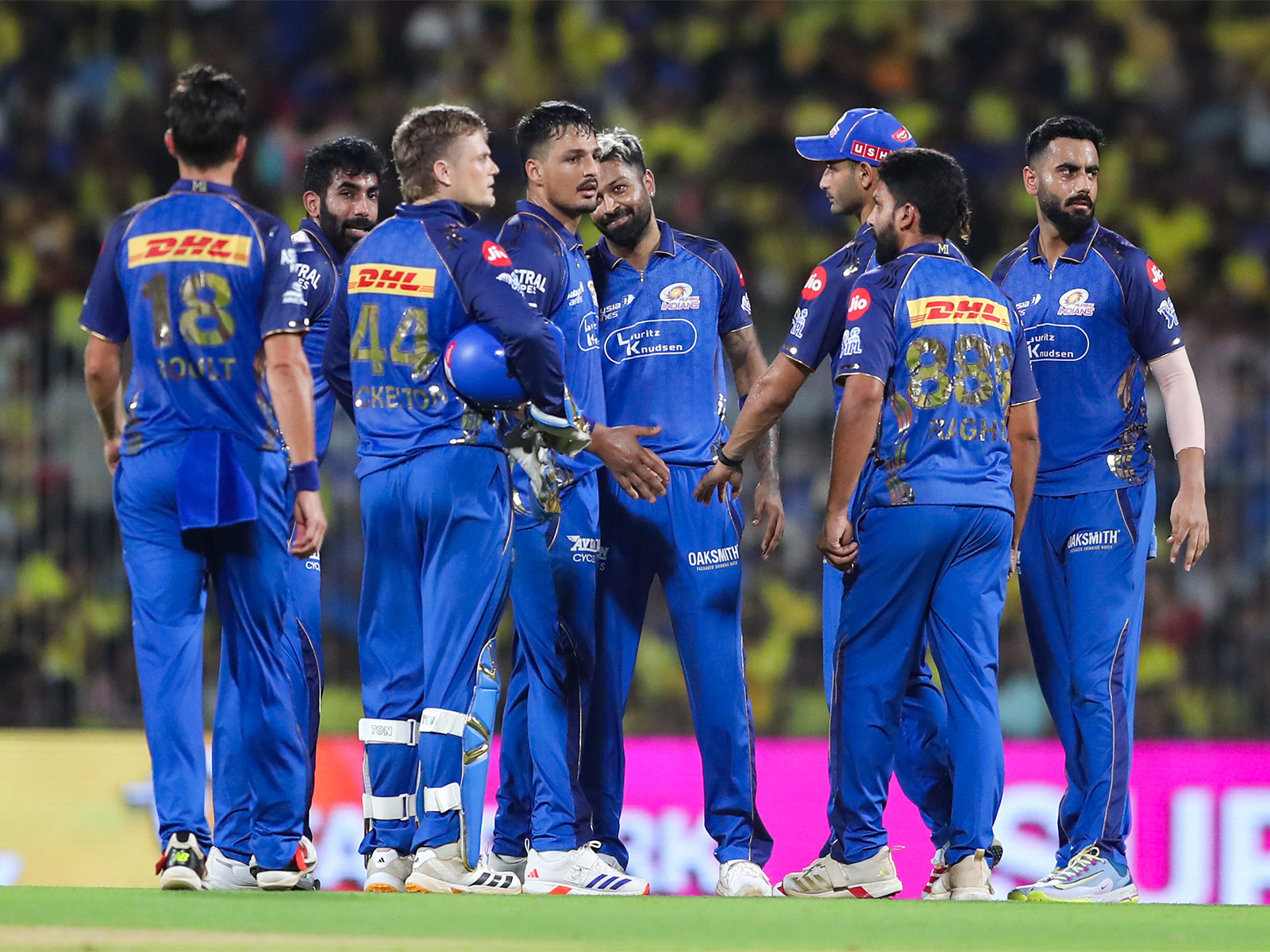 Mumbai Indians team. (Photo/ANI)