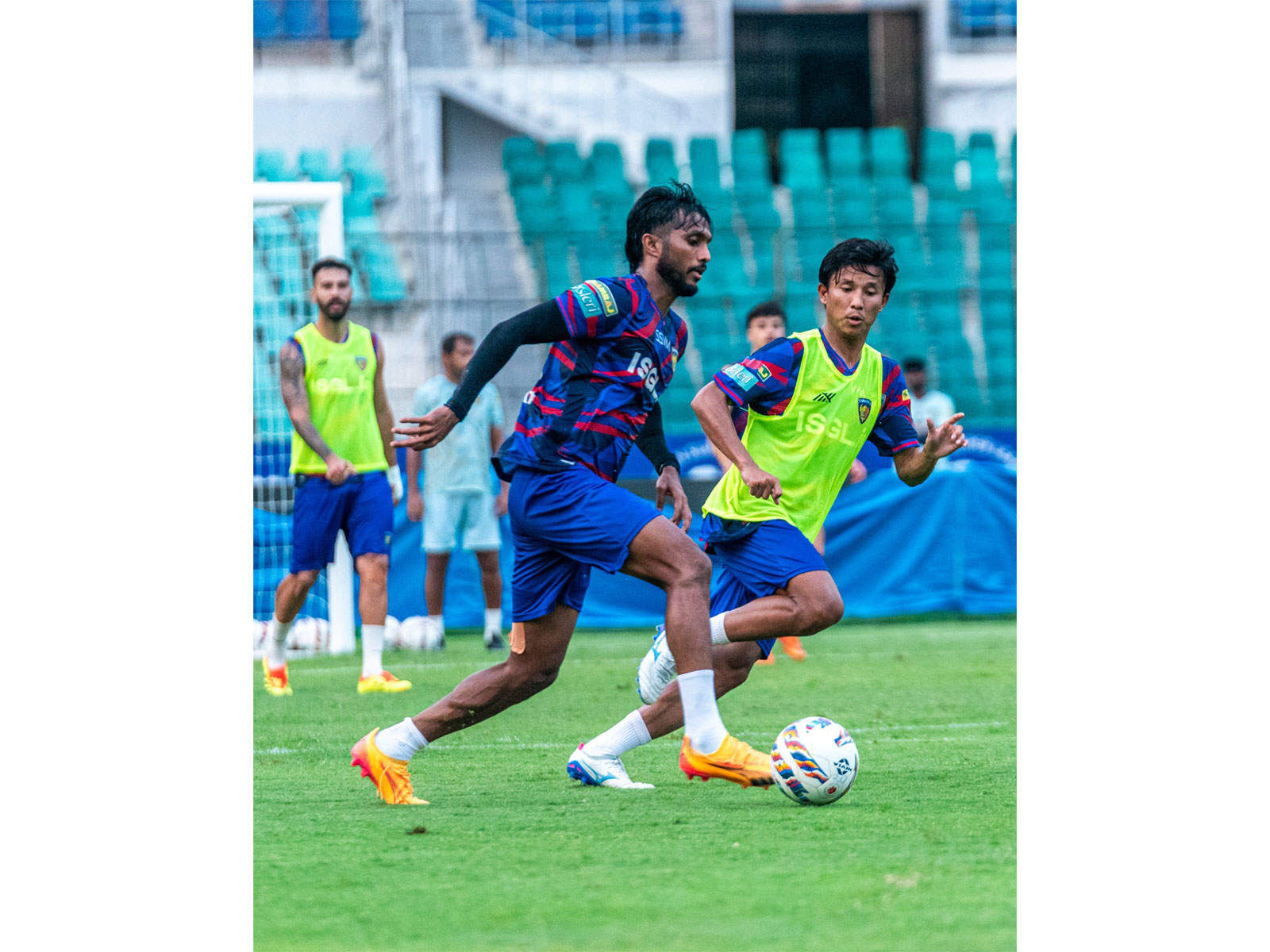 Chennaiyin FC players in action. (Photo/Chennaiyin FC) 