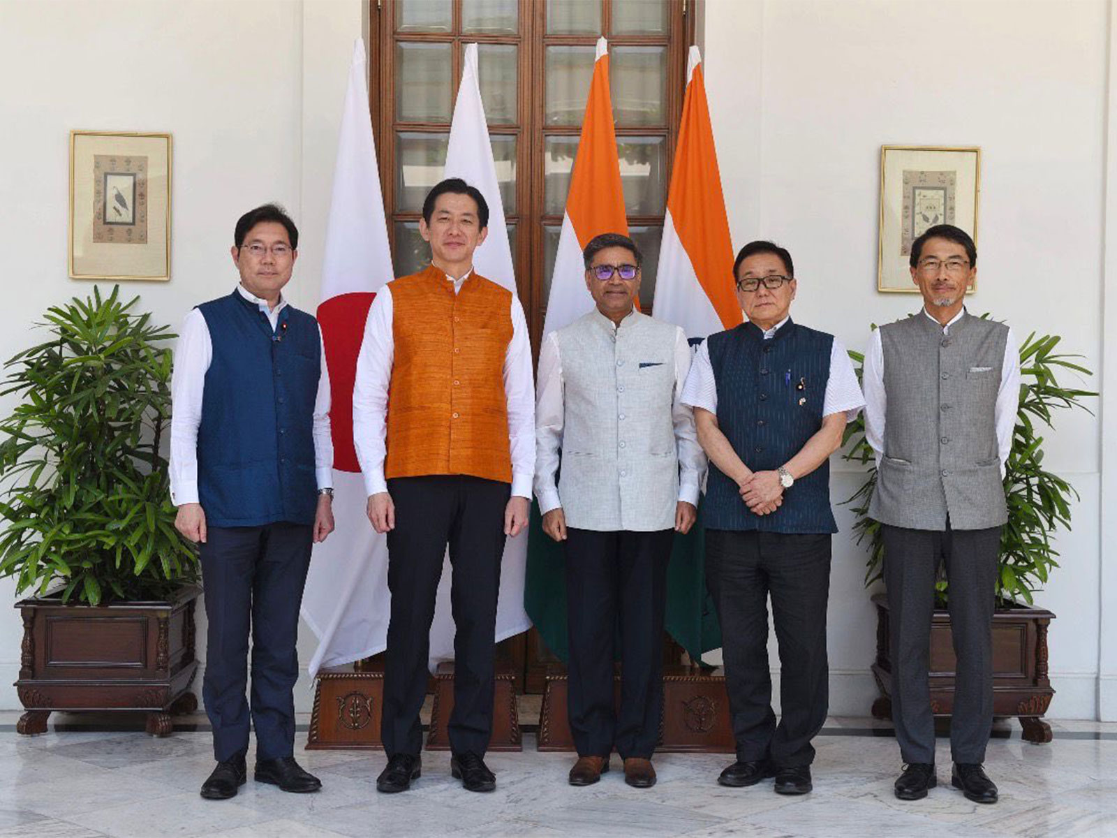  FS Vikram Misri with Takayuki Kobayashi, Chairperson of the Policy Research Council of Japan's Liberal Democratic Party (Photo/ X@MEAIndia)