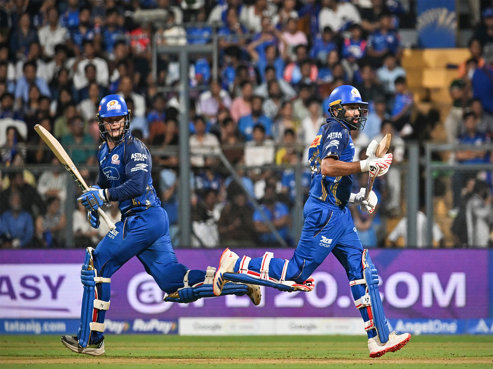Rohit Sharma and Ryan Rickelton. (Photo: ANI)