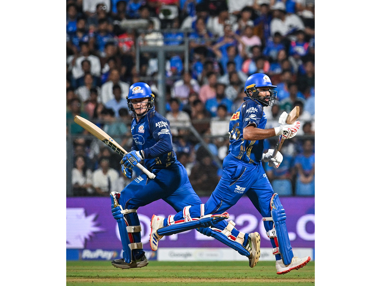 Ryan Rickelton and Rohit Sharma. (Photo: ANI)
