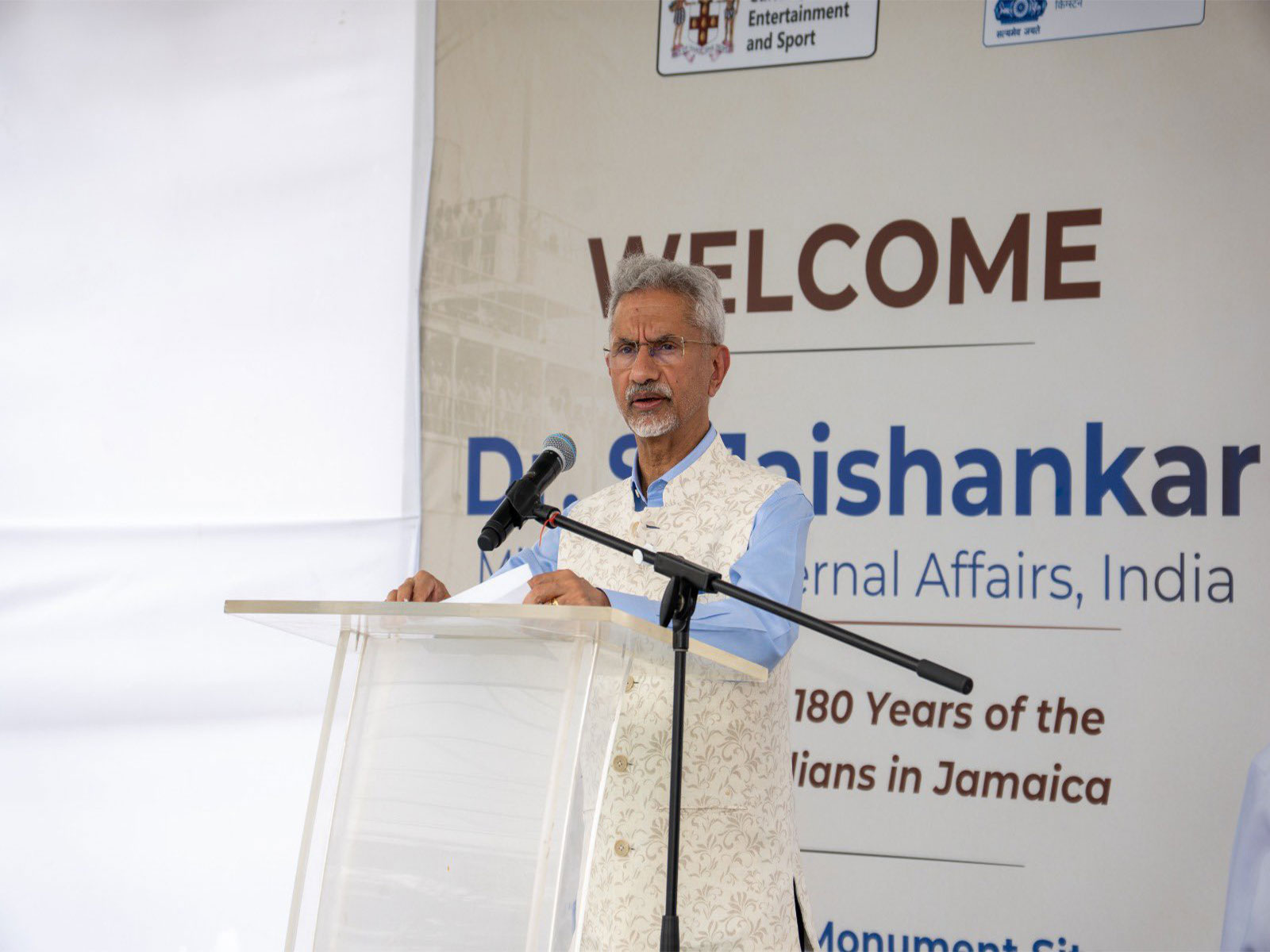 External Affairs Minister Jaishankar in Old Harbour, Jamaica (Photo/X/@DrSJaishankar)