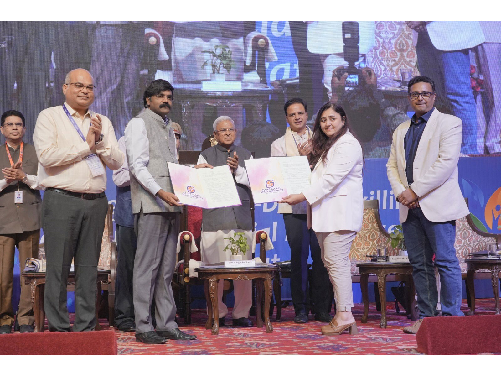 Agreement signed between MSEED & SCOPE in presence of Madhya Pradesh's Governor Mangubhai C. Patel