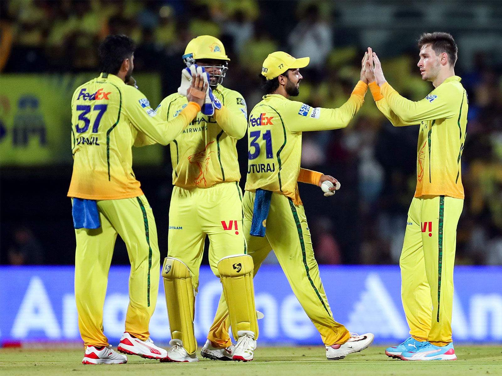 CSK players celebrating (Photo: ANI)