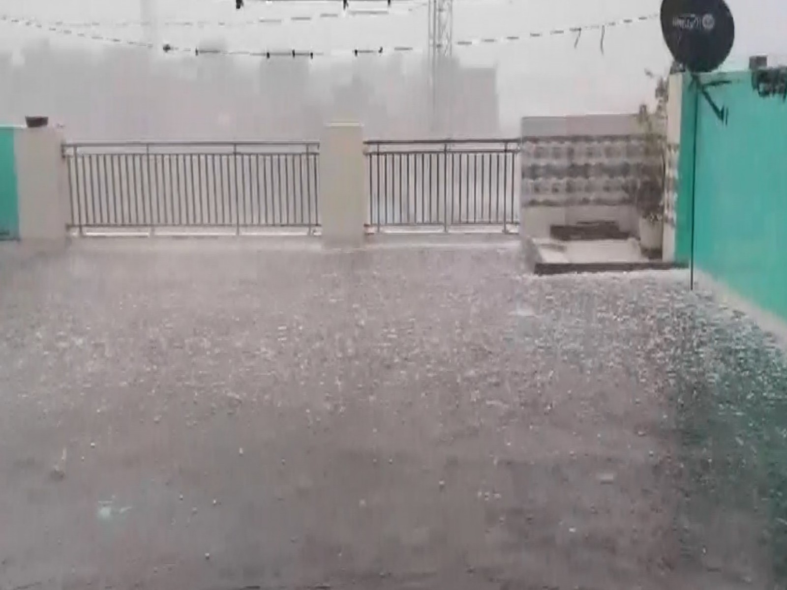 Hailstrorm in Dwarka Delhi (Photo/ANI)