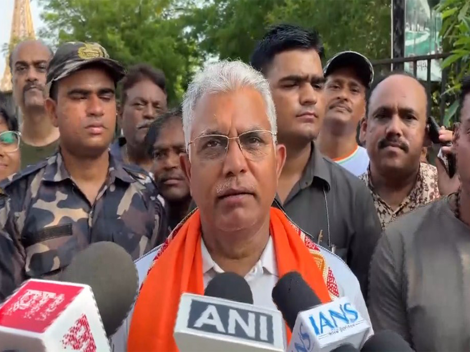 BJP candidate from Kharagpur Sadar, Dilip Ghosh (Photo/ANI)