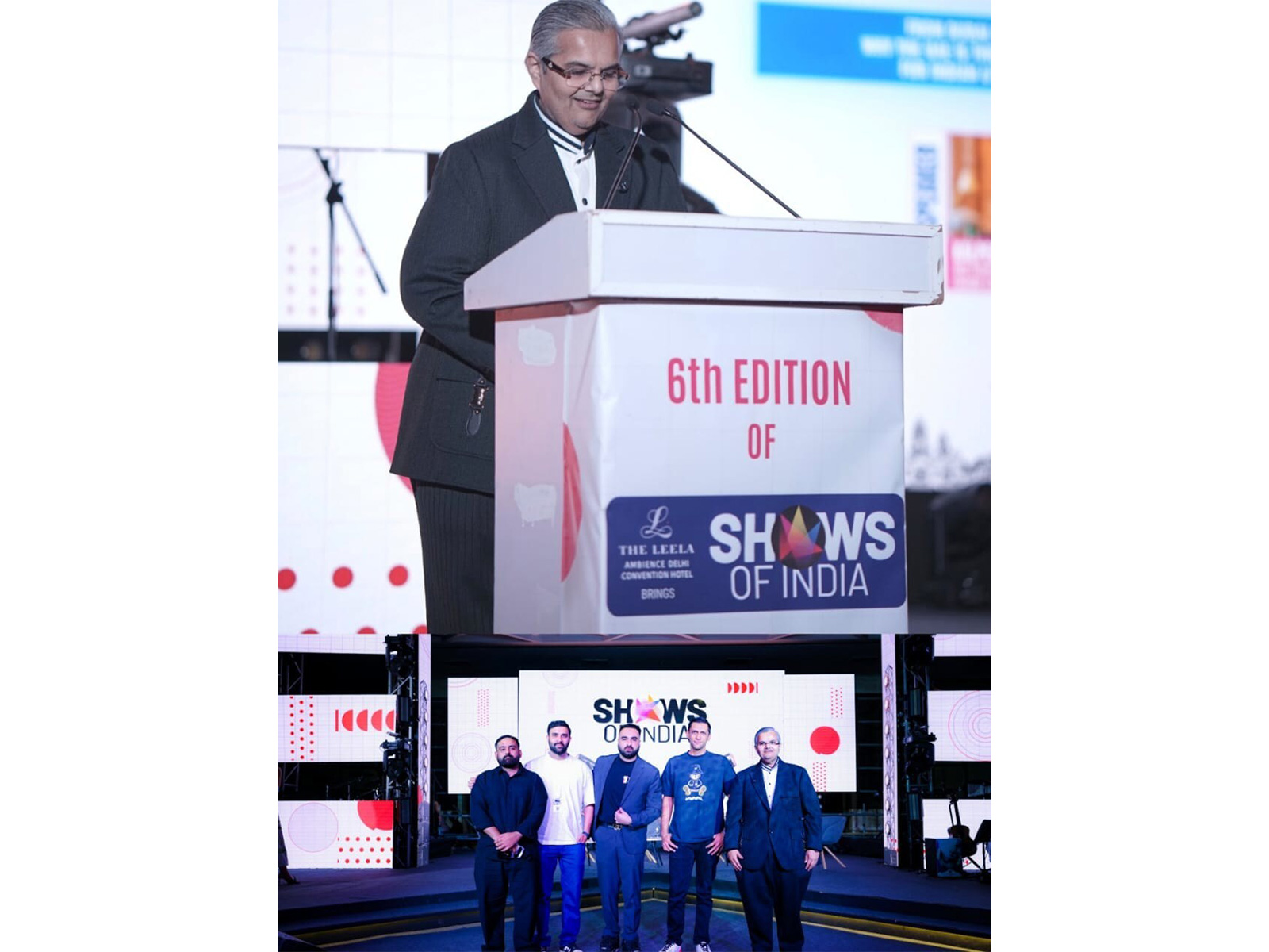 Kalpesh Kinariwala, Founder and Chairman dazzled attendees at the Shows of India 2026 Conclave with his electrifying address.