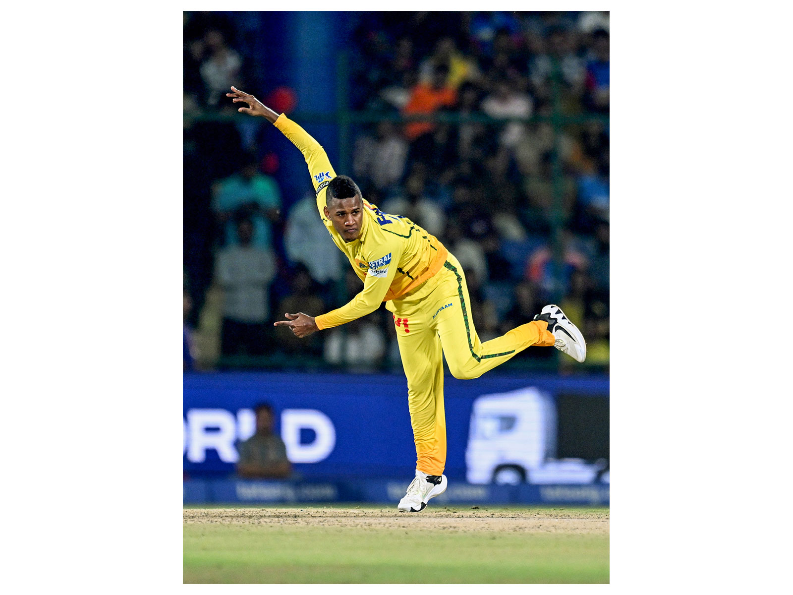 CSK bowler Akeal Hosein. (Photo/ANI)