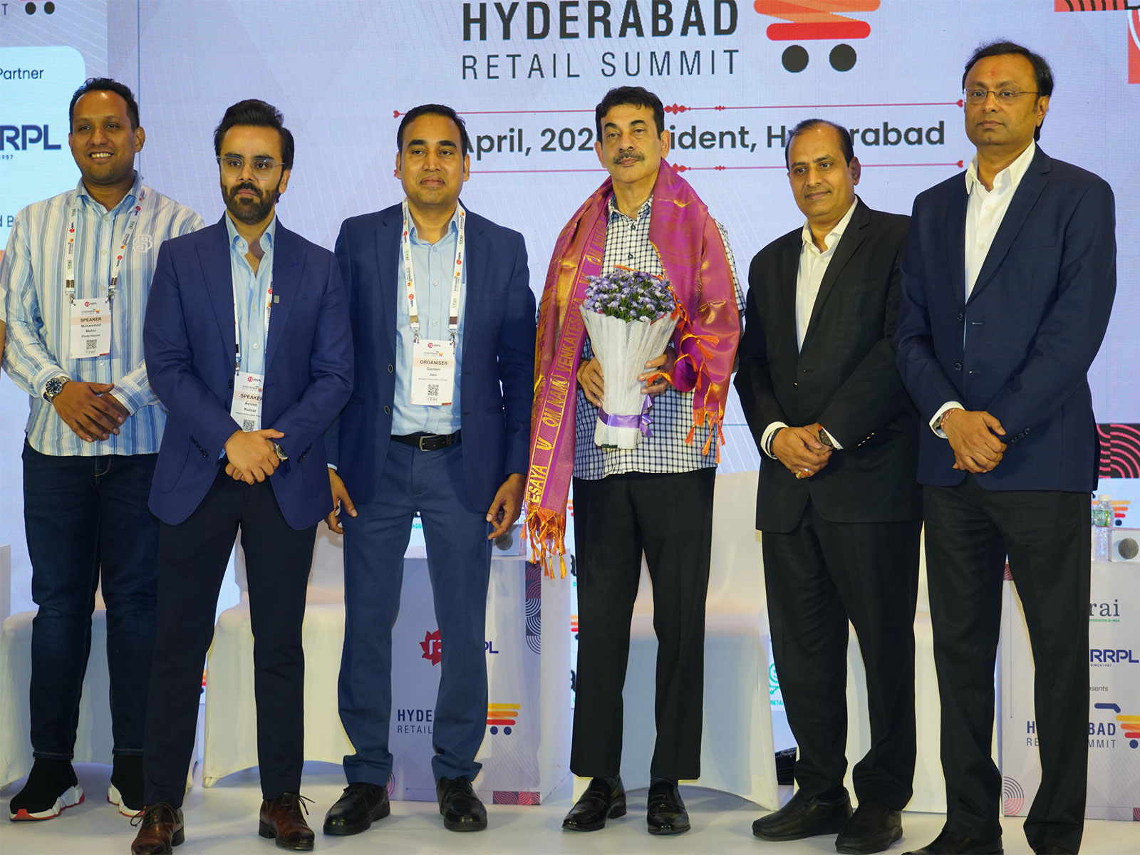 Prominent retail industry dignitaries at the 5th Hyderabad Retail Summit by RAI (The Retailers Association of India)