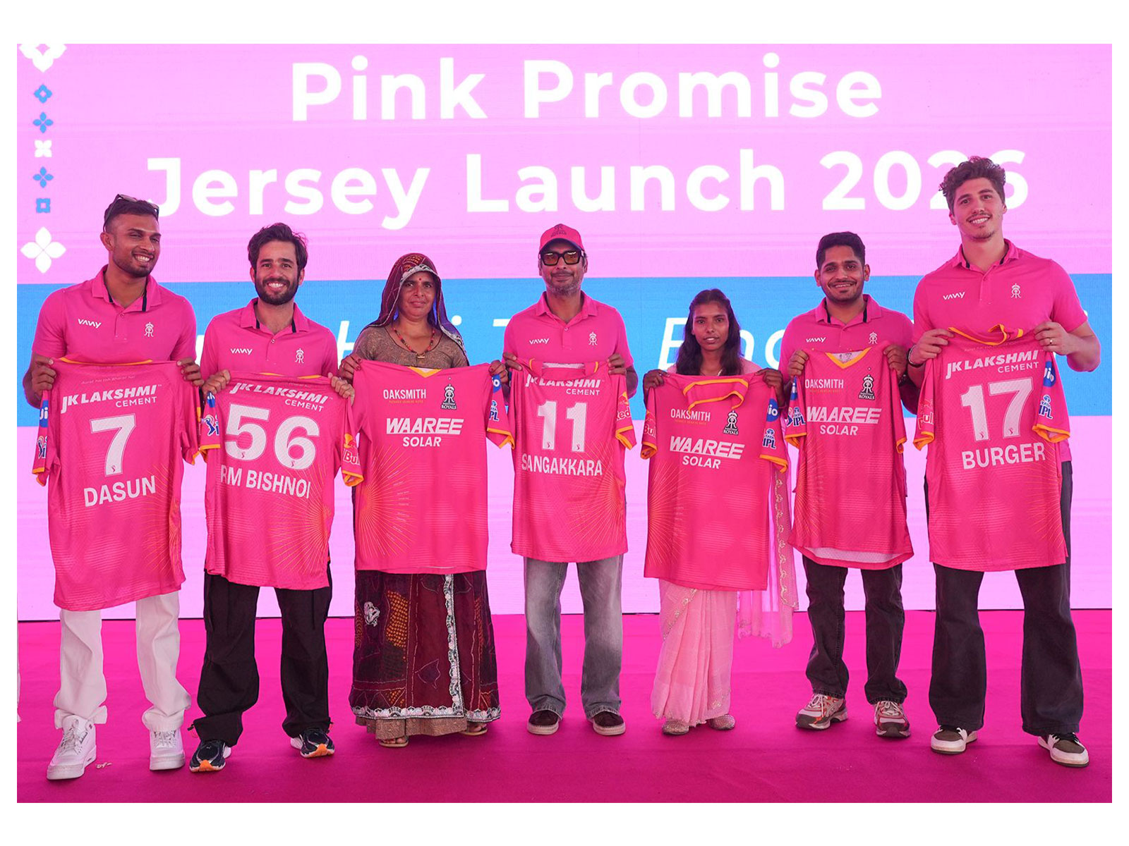 RR will play their 'Pink Promise Match' on May 9 against Gujarat Giants (Photo: Rajasthan Royals)
