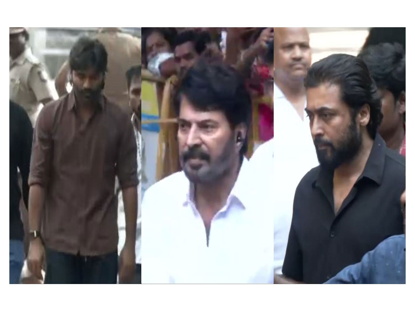 Dhanush, Mammootty, Suriya pay tributes to RB Choudary (Photo/ANI)