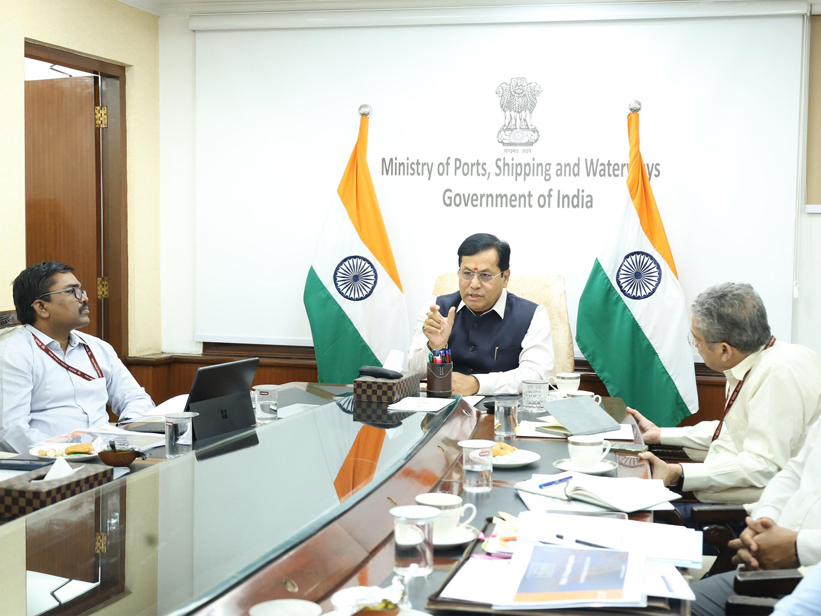 Union Minister of Ports, Shipping and Waterways (MOPSW) Sarbananda Sonowal(Photo/x/@sarbanandsonwal)