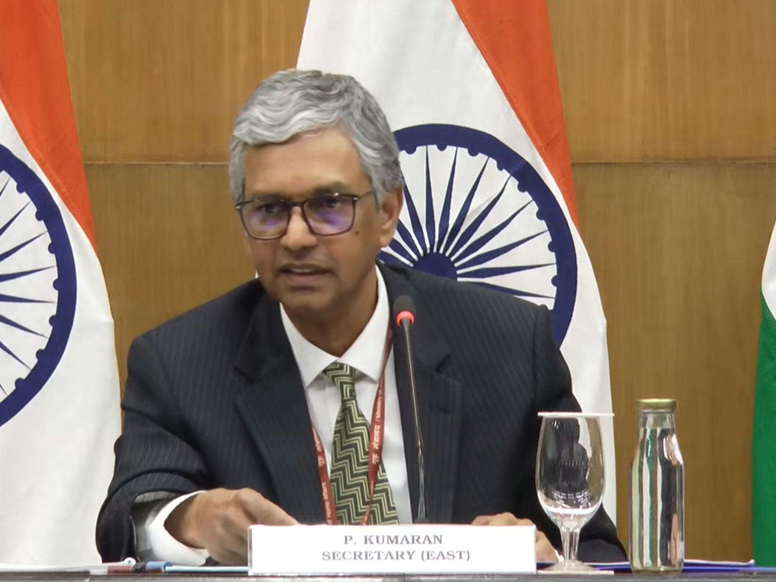 Secretary (East) of the Ministry of External Affairs, P Kumaran (Photo: YouTube@Ministry of External Affairs, India)