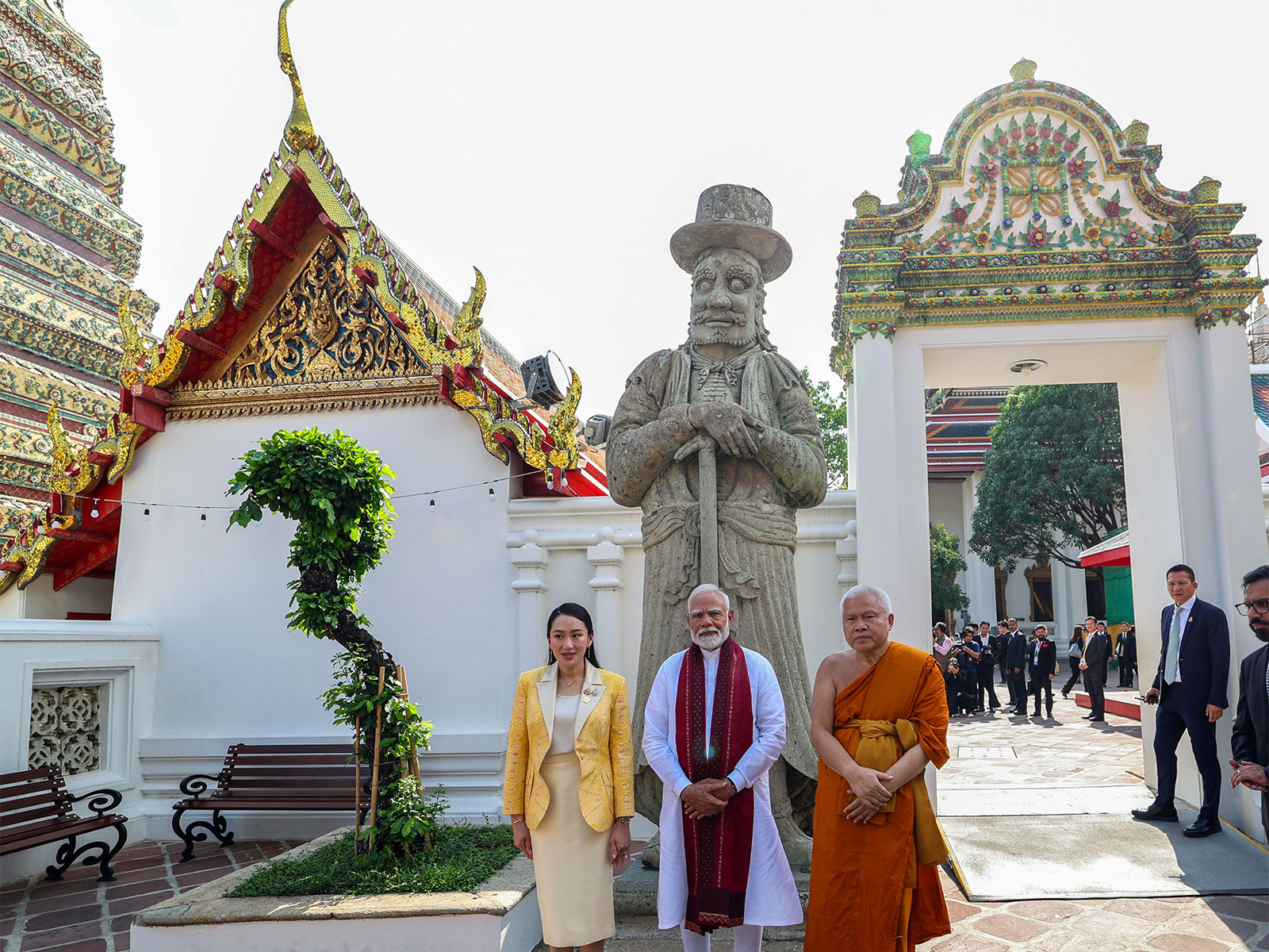 PM Modi at the Wat Pho Temple in Bangkok in 2025 (File Photo/ANI)