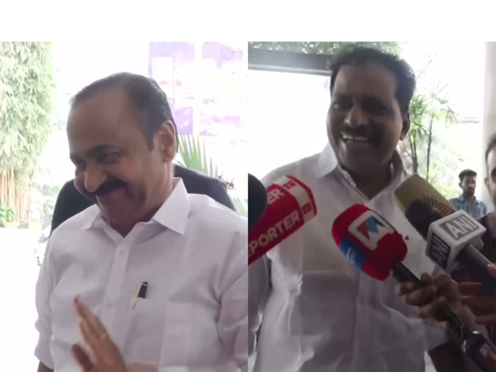 Keralam Congress leaders arrive at Taj Palace to meet Congress observers (Photo/ANI)