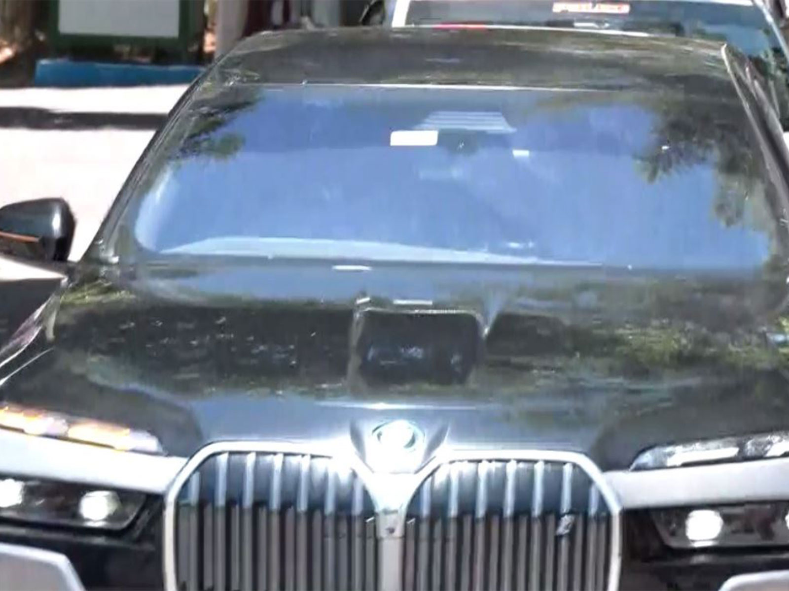 TVK chief Vijay leaves from Lok Bhavan (Photo/ANI)