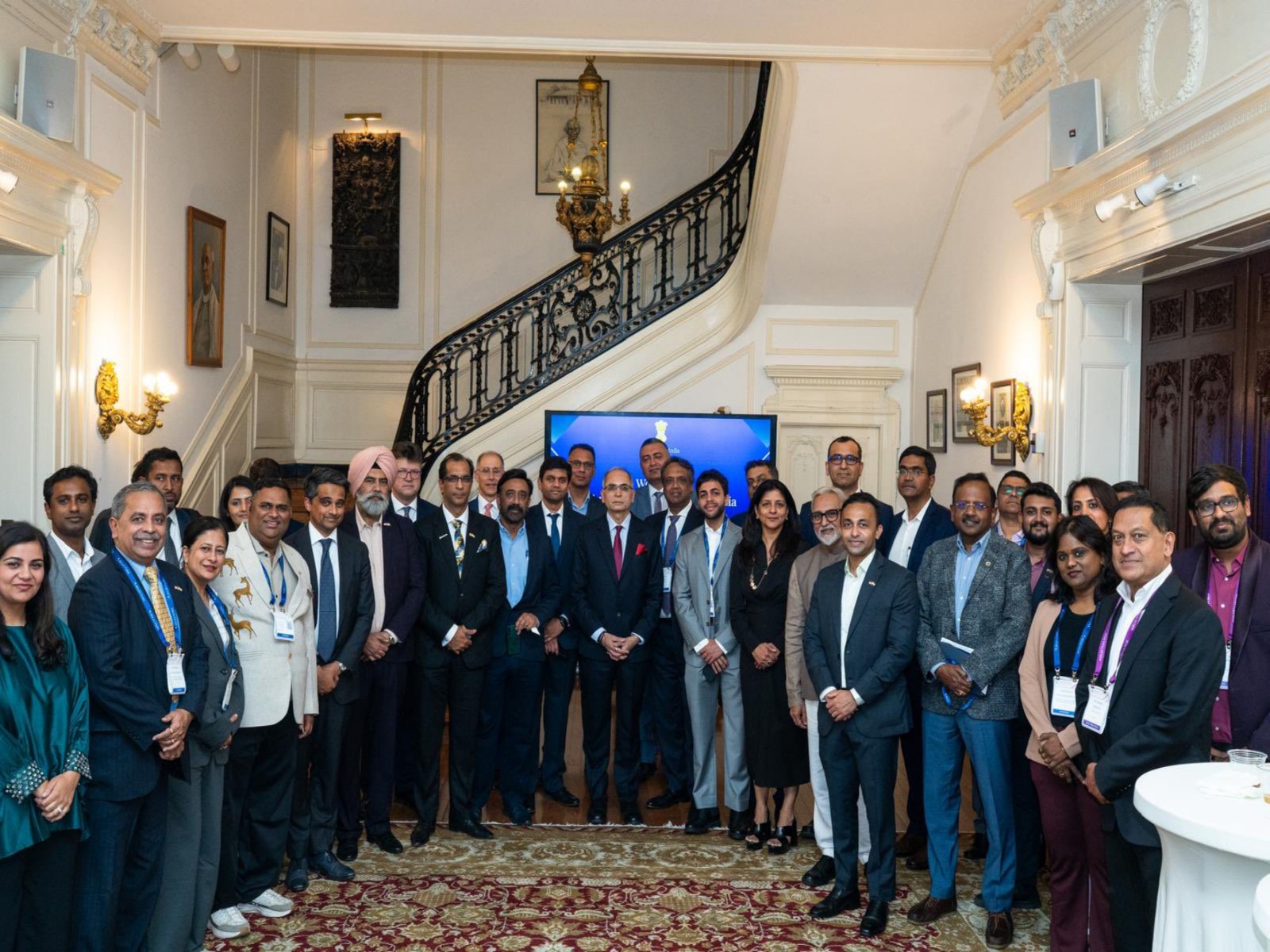 Ambassador of India to the US Vinay Mohan Kwatra with the Indian Business and Startup Delegation participating in the Select USA Summit (Photo: X@AmbVMKwatra)