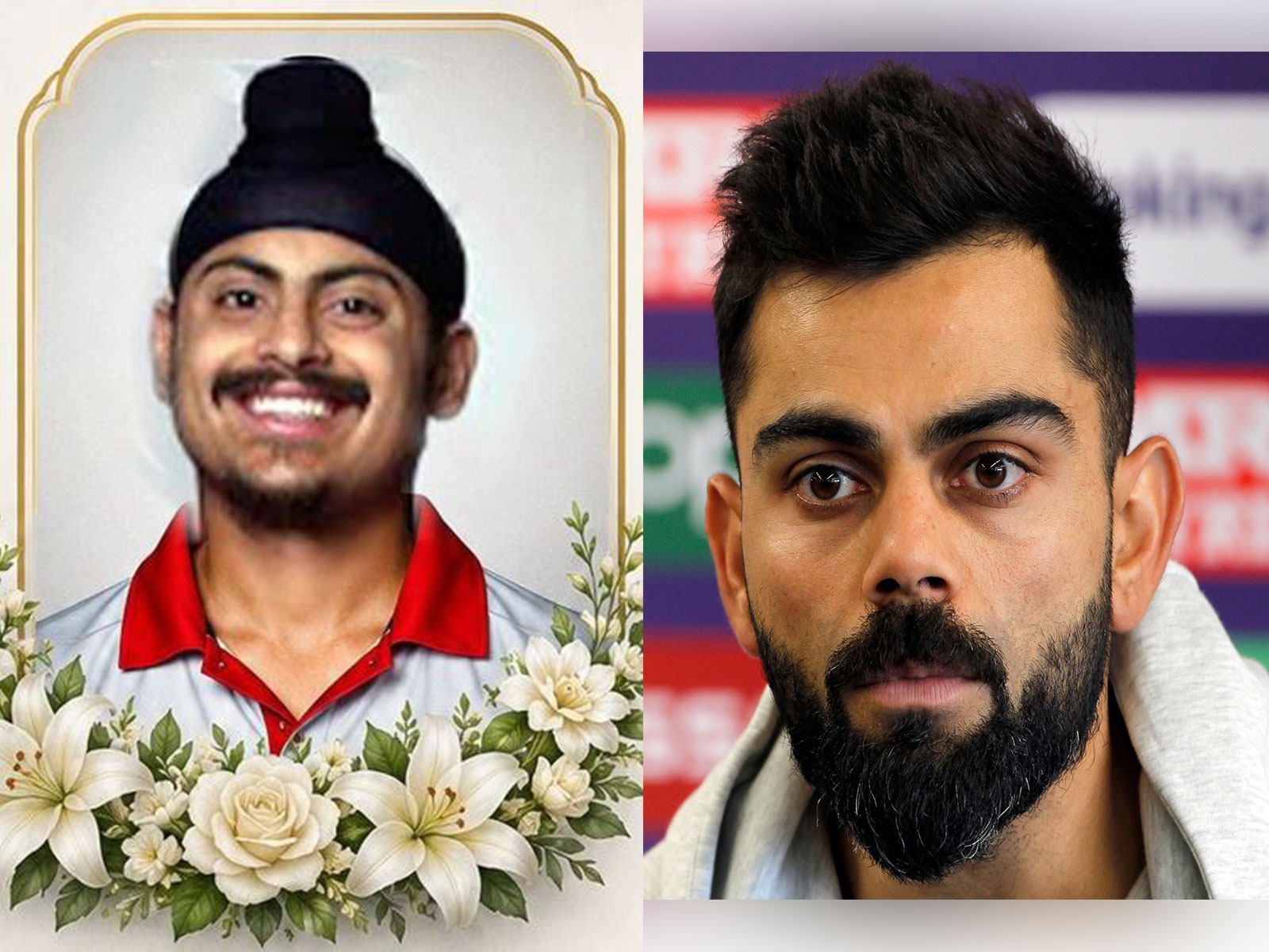 Amanpreet Singh Gill (L) was part of India U-19 squad with Virat Kohli. (Photo: PCA and ANI)