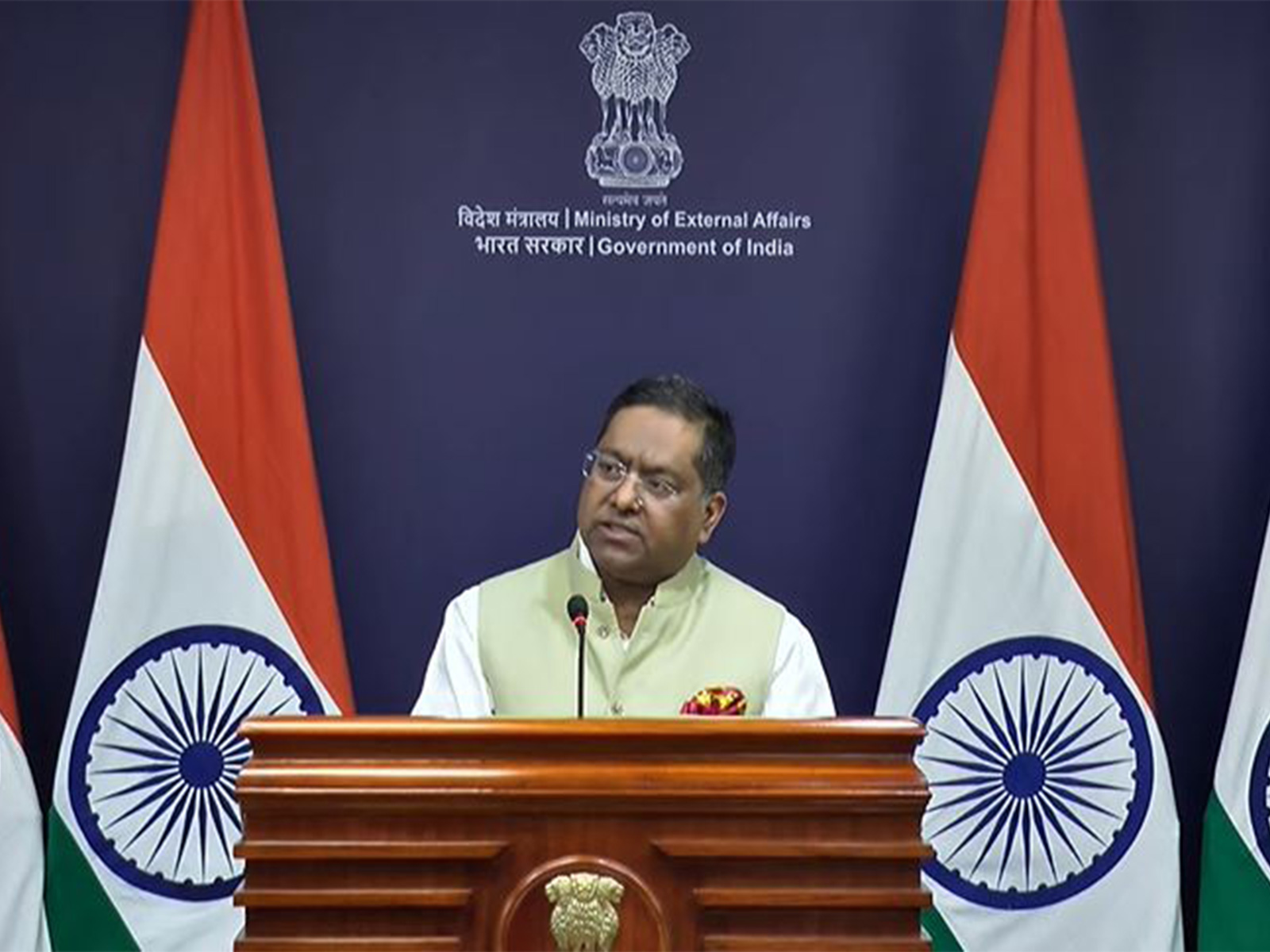 MEA Spokesperson Randhir Jaiswal (Photo/ Youtube @MEAIndia)
