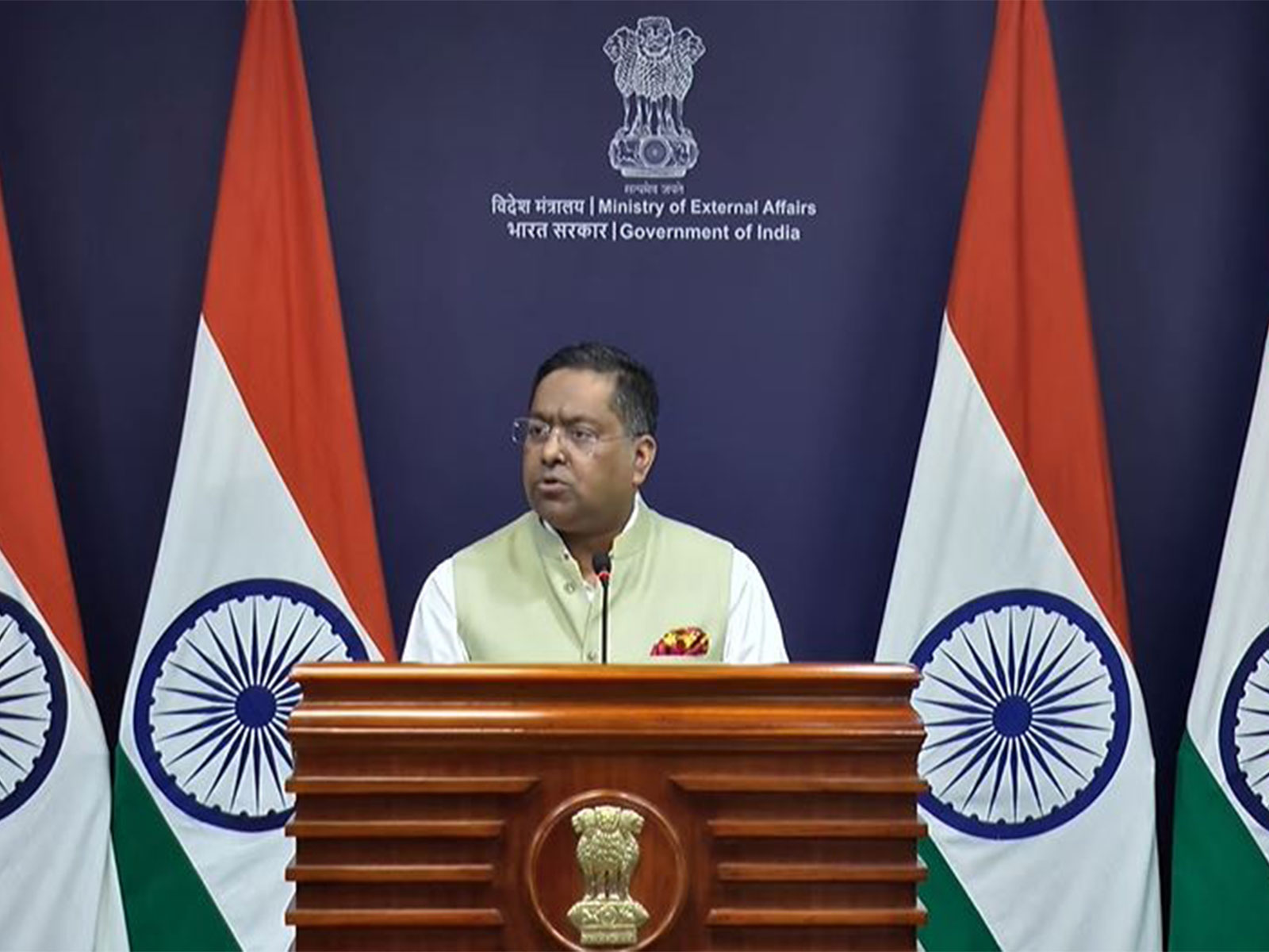 MEA Spokesperson Randhir Jaiswal (Photo/ Youtube @MEAIndia)