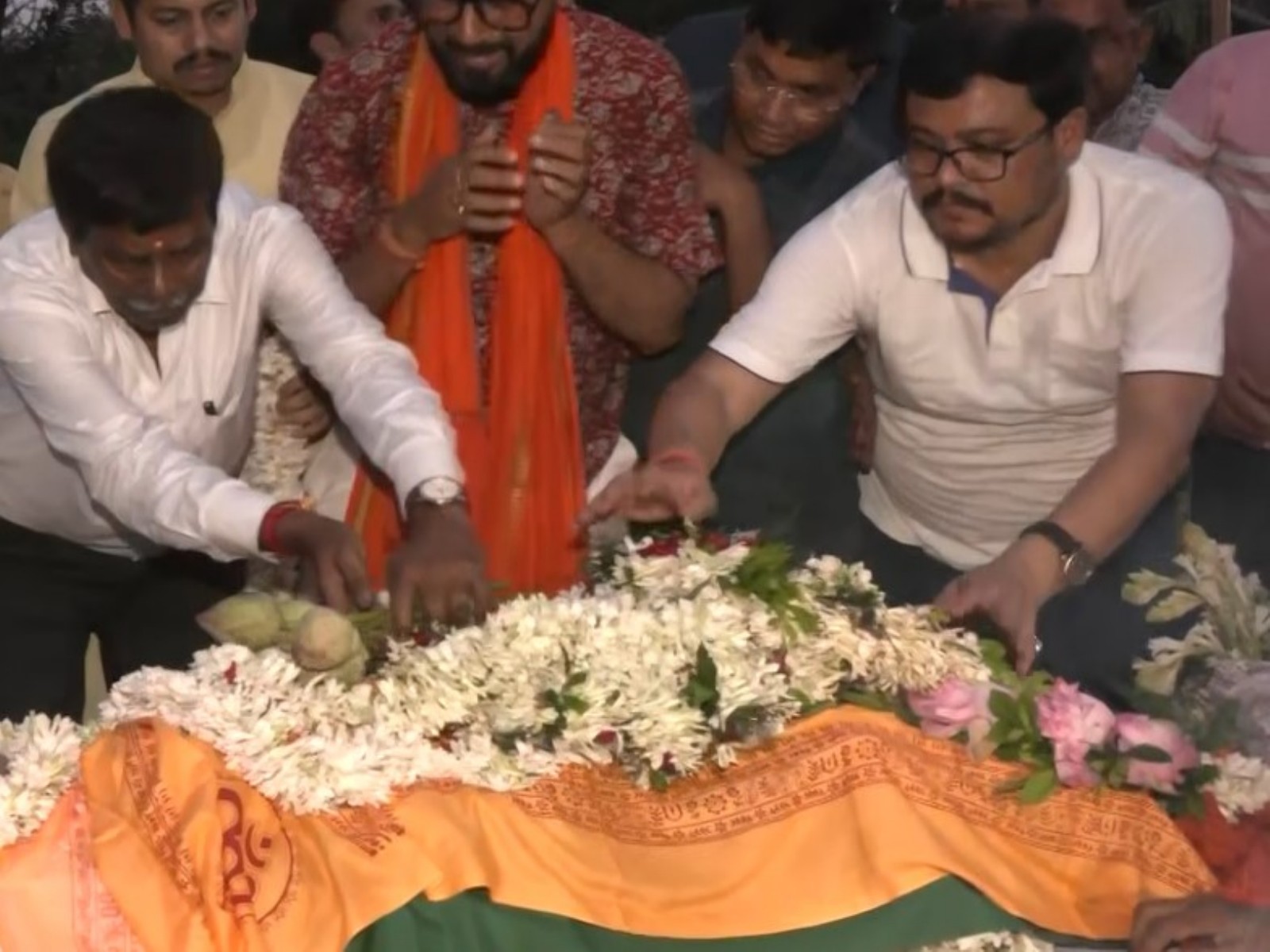 Chandranath Rath mortal remains (Photo/ANI)