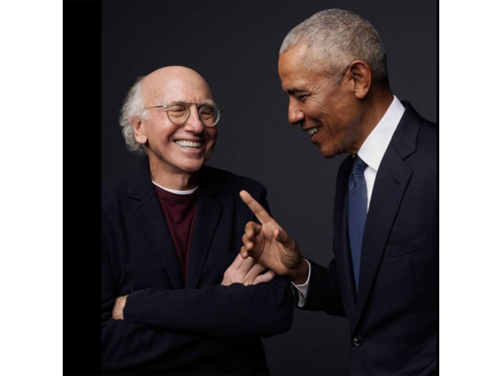 Larry David and Barack Obama (Photo/Instagram@HBO)