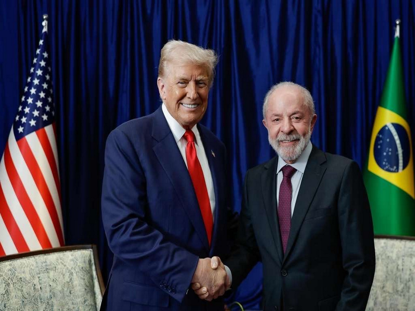 United States President Donald Trump (left) with Brazilian President Luiz Inacia Lula da Silva (Photo/X@LulaOficial)