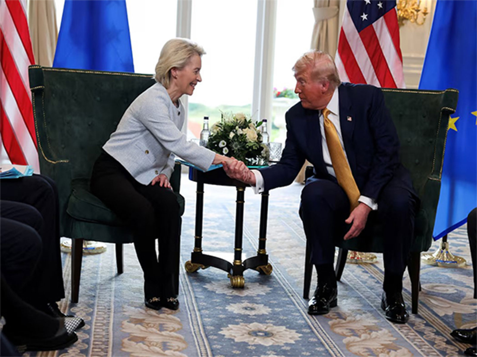 US President Donald Trump with European Commission President Ursula von der Leyen (File photo/Reuters)
