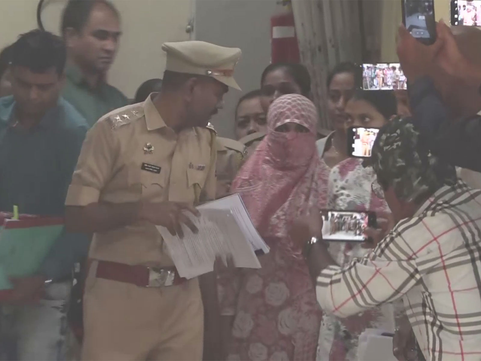 Accused Nida Khan produced in court (Photo/ANI)