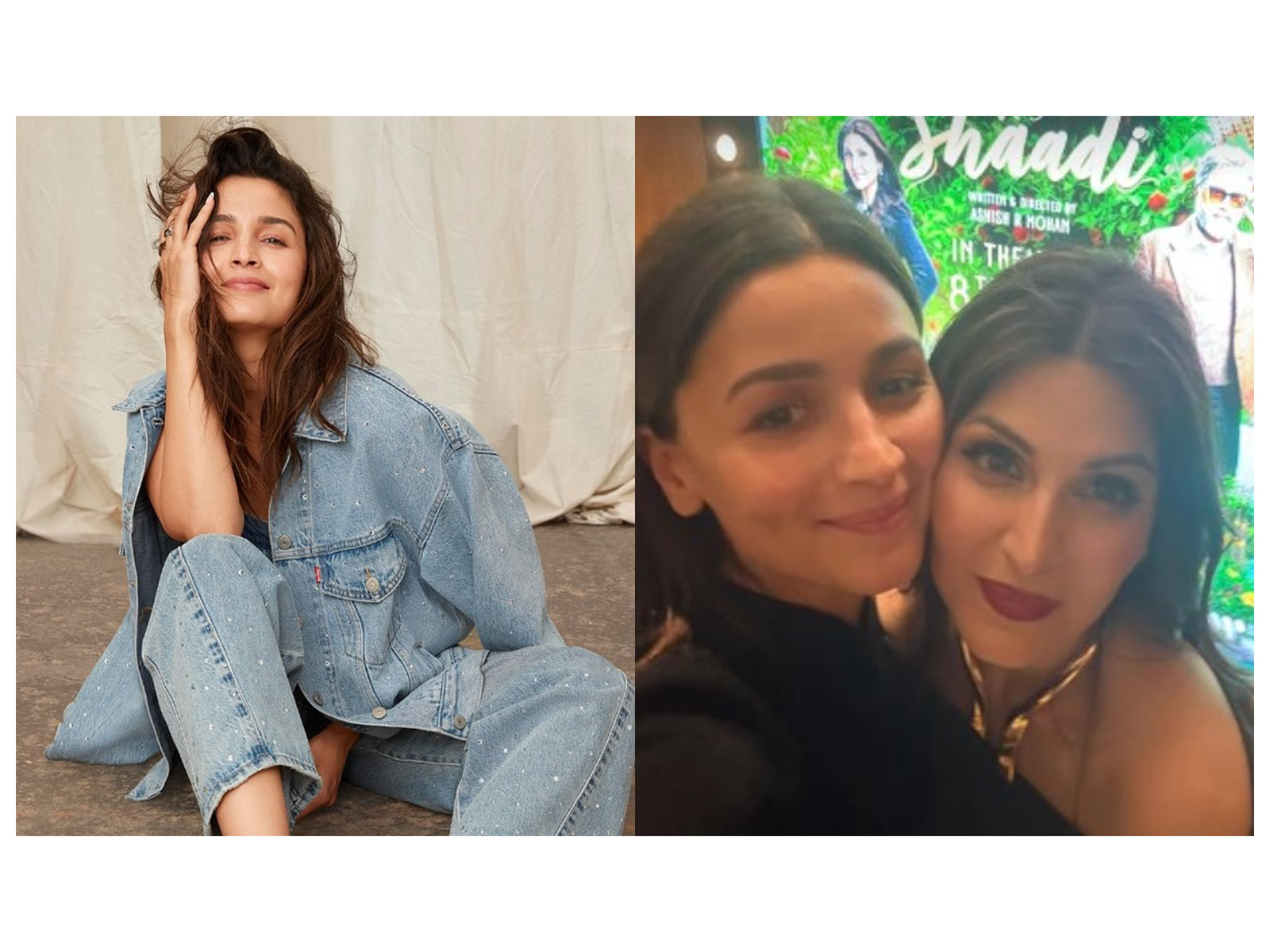 Alia Bhatt (L) Alia Bhatt,  Ridhimma (R) (Photo/instagram/@aliaabhatt)