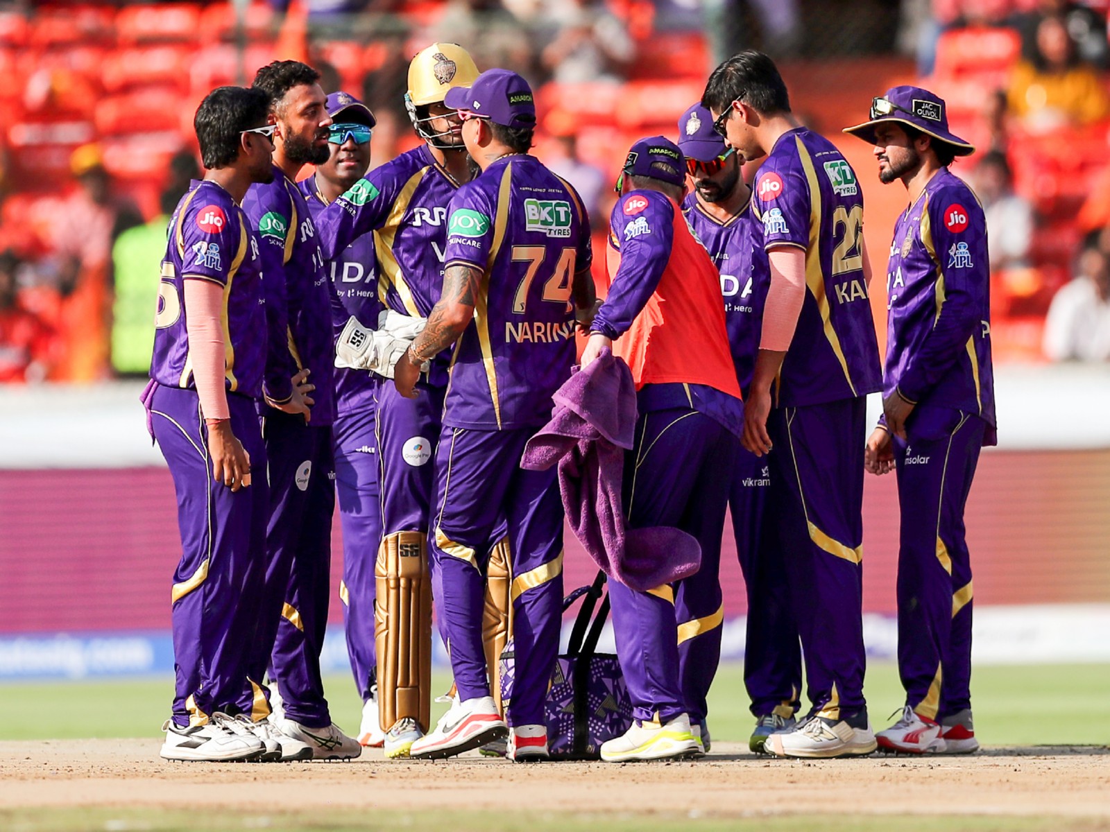 Kolkata Knight Riders players (Photo: ANI)