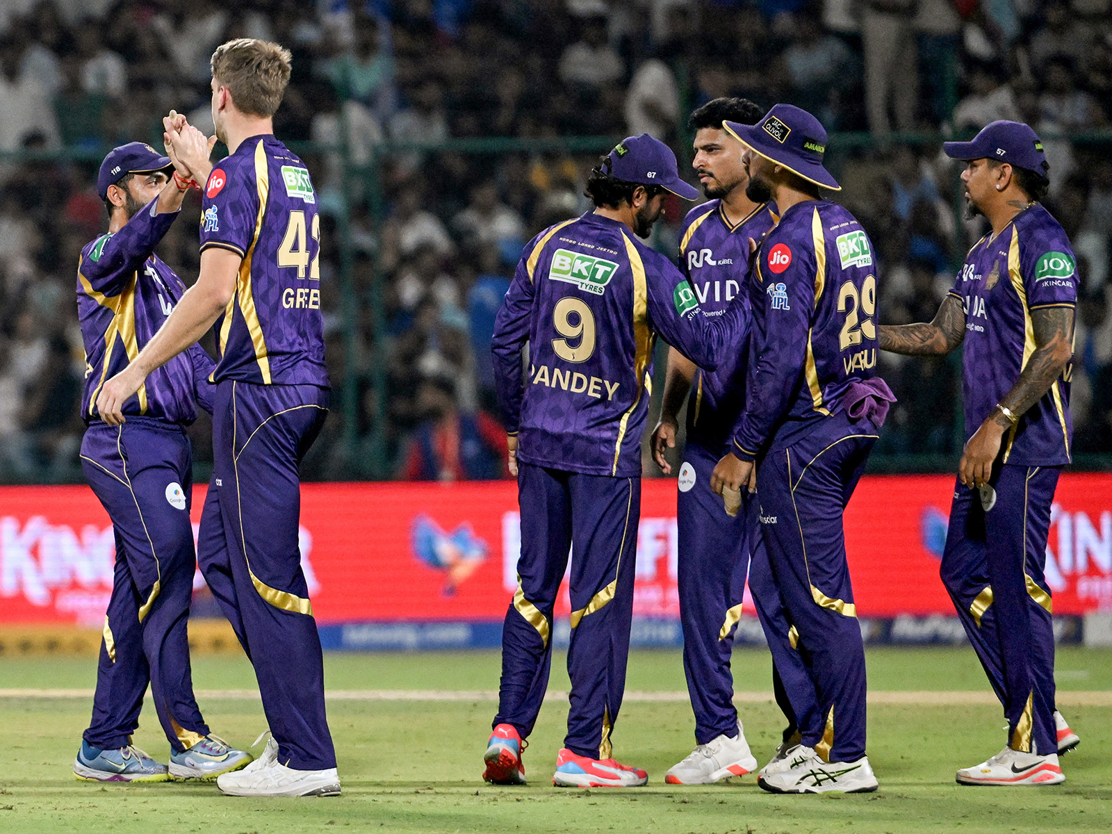 KKR players celebrating. (Photo: ANI)