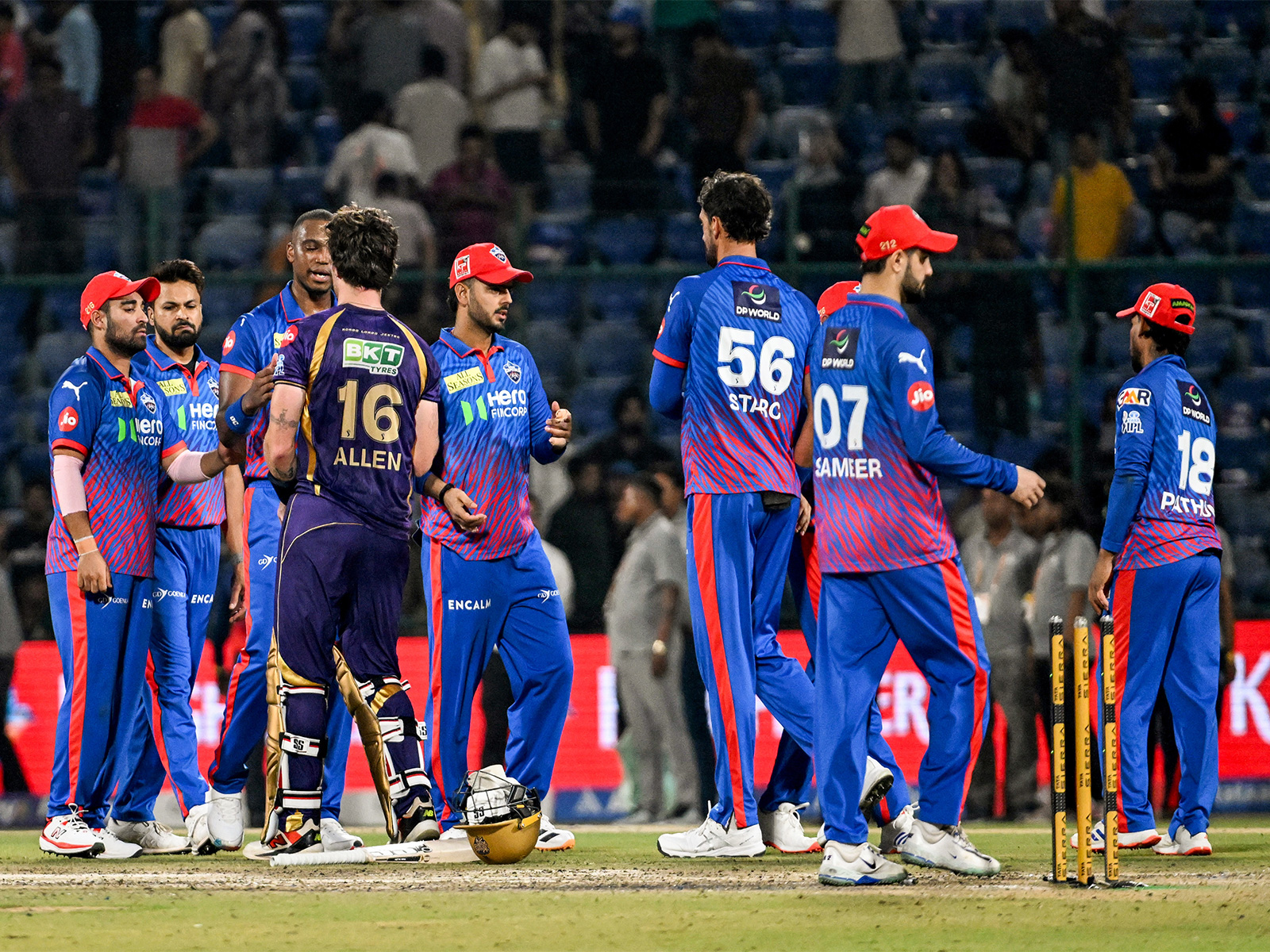 Delhi Capitals players after defeat against KKR in IPL 2026. (Photo/ANI)