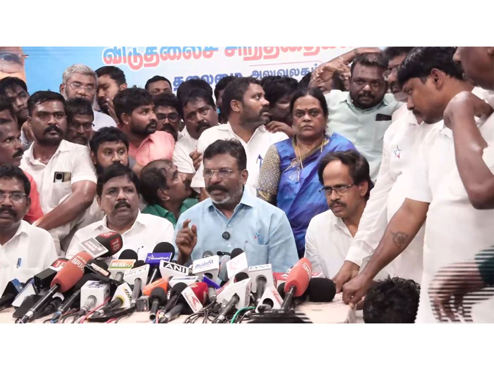 VCK President Thirumavalavan (Photo/ANI)