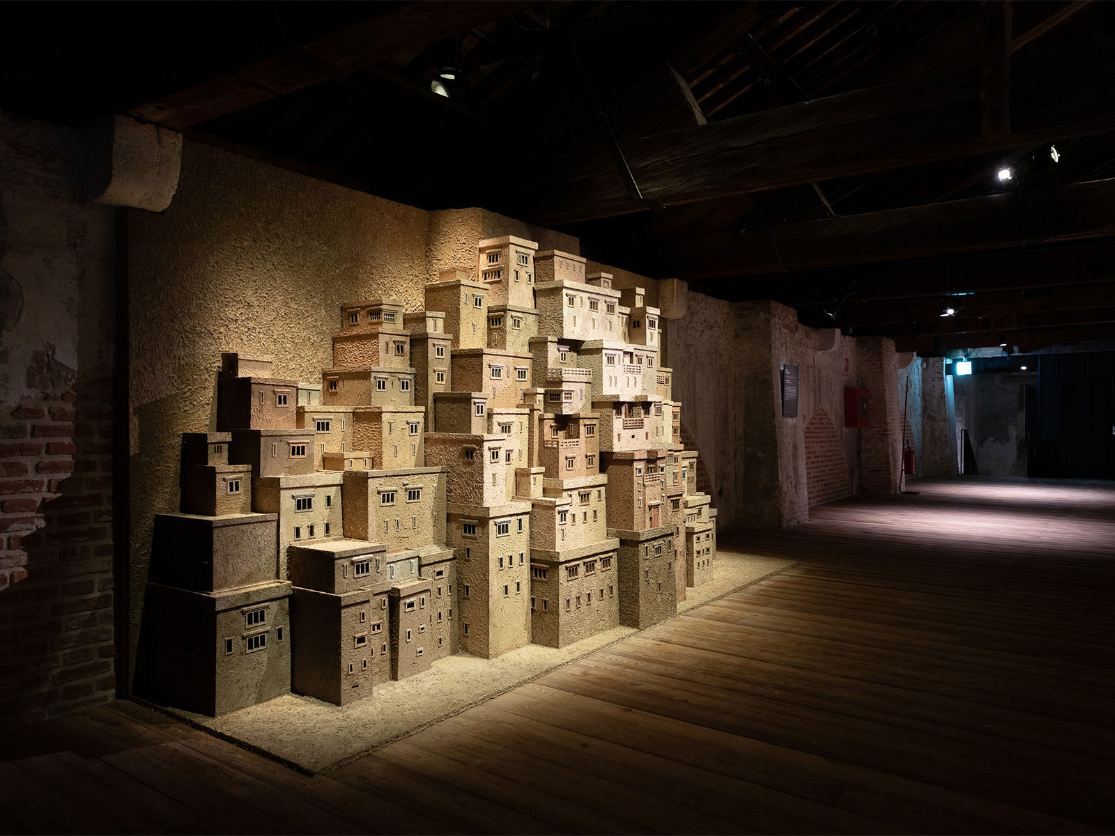 Echoes of Home by Skarma Sonam Tashi -- papier-mache Ladakhi dwellings, India Pavilion, Venice Biennale 2026 (Culture Ministry)