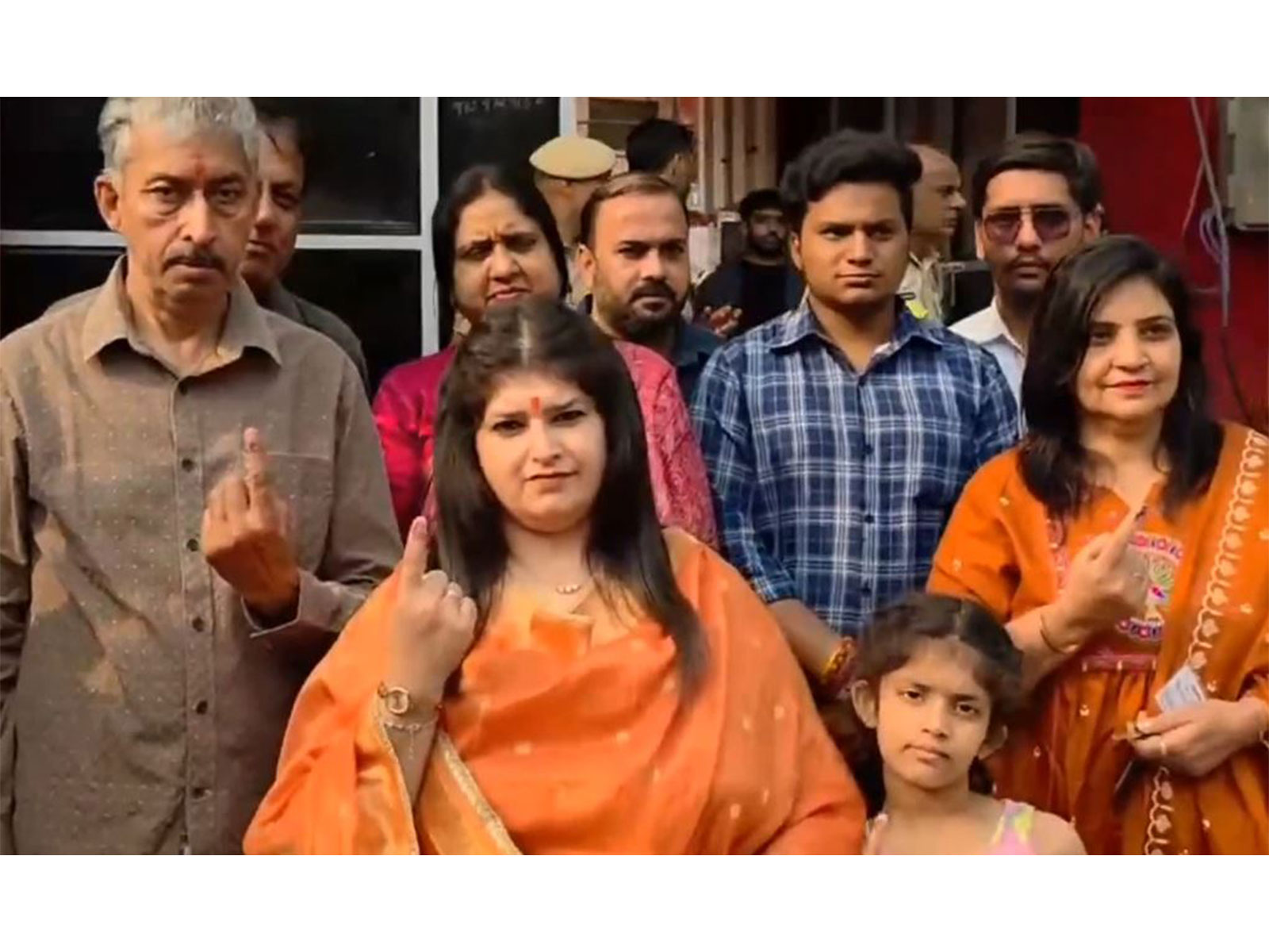 BJP candidate for the Mayor position in Ambala, Akshita Saini (Photo/ANI)